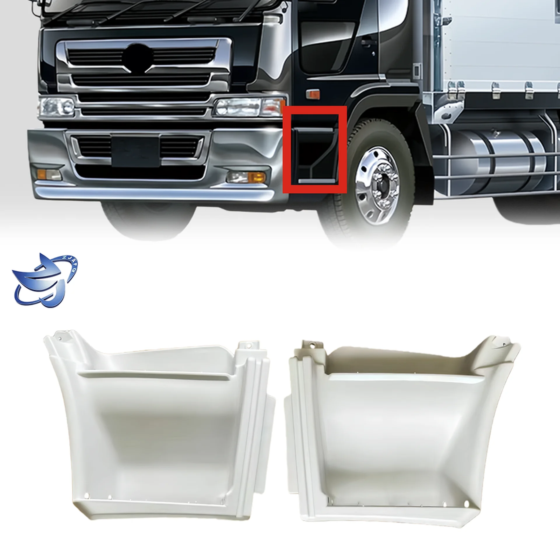 62*55CM White Plastic Step Panel for Hino Profia