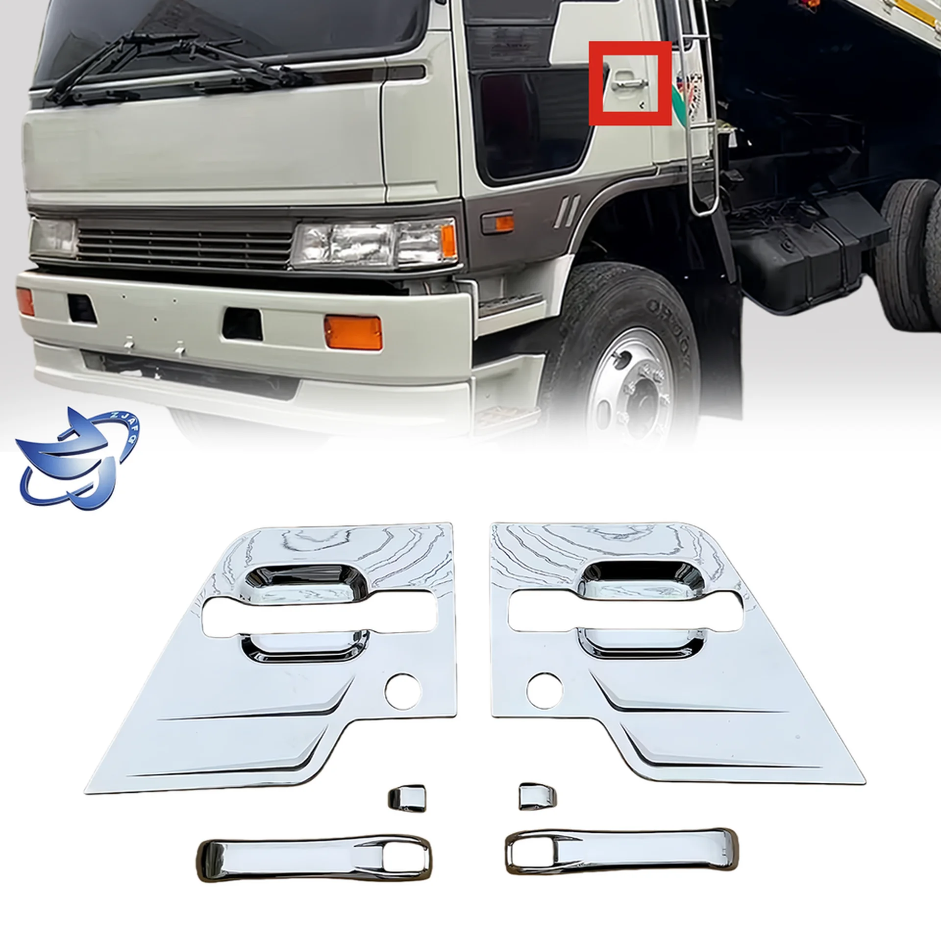Chrome Plastic Door Handle for Hino FM3M / FM2K