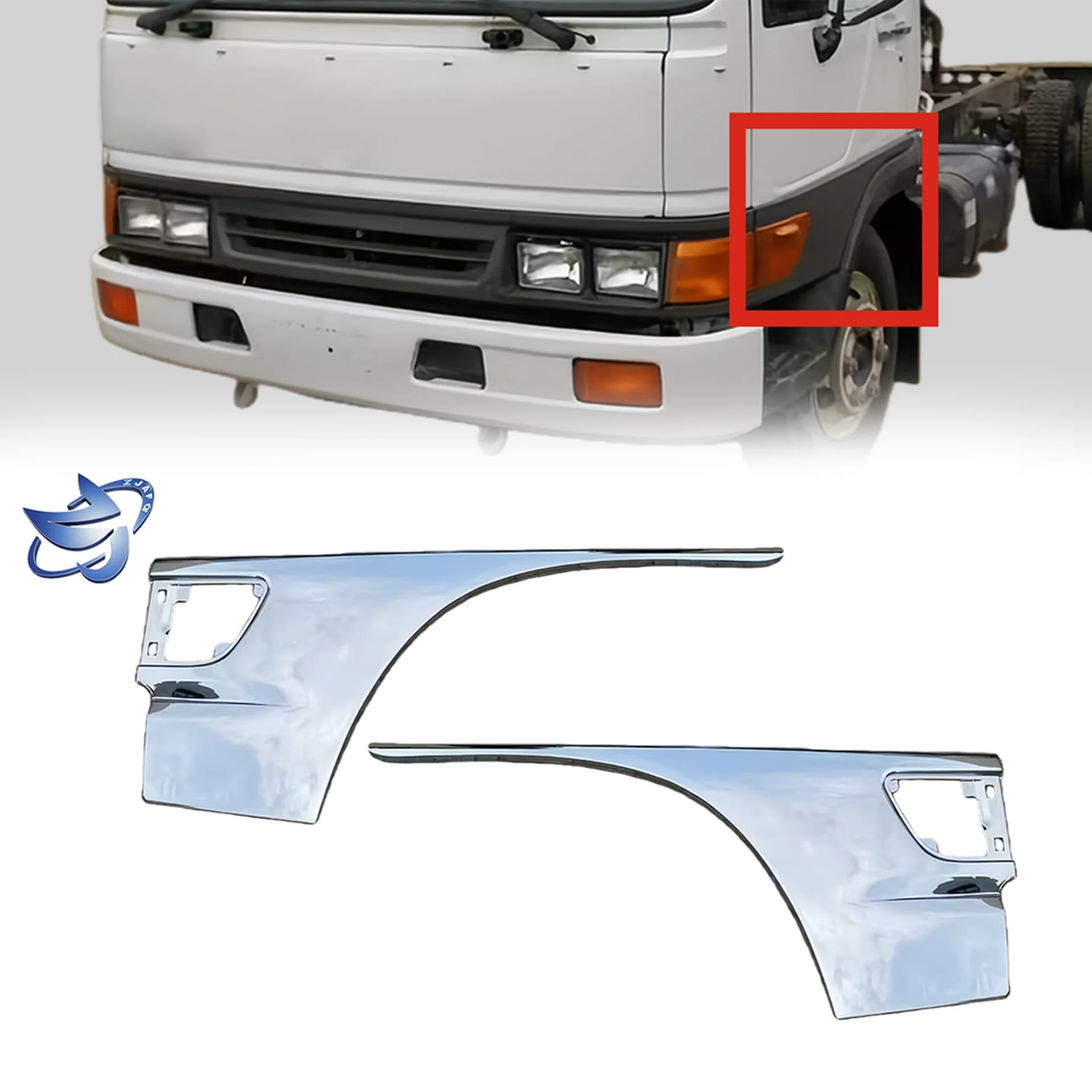 100CM Chrome Plastic Door / Window Trim for Hino FB4J / FC4J