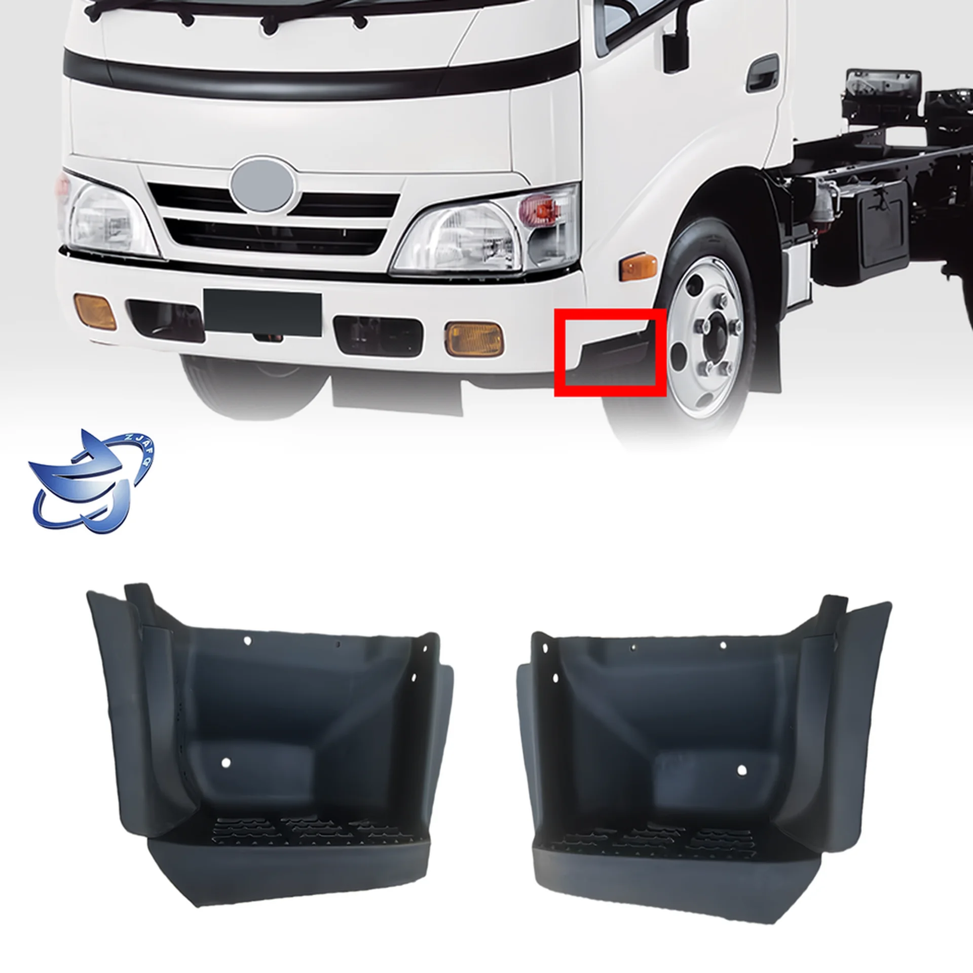 32CM Black Plastic Step Panel for Hino 300 Dutro