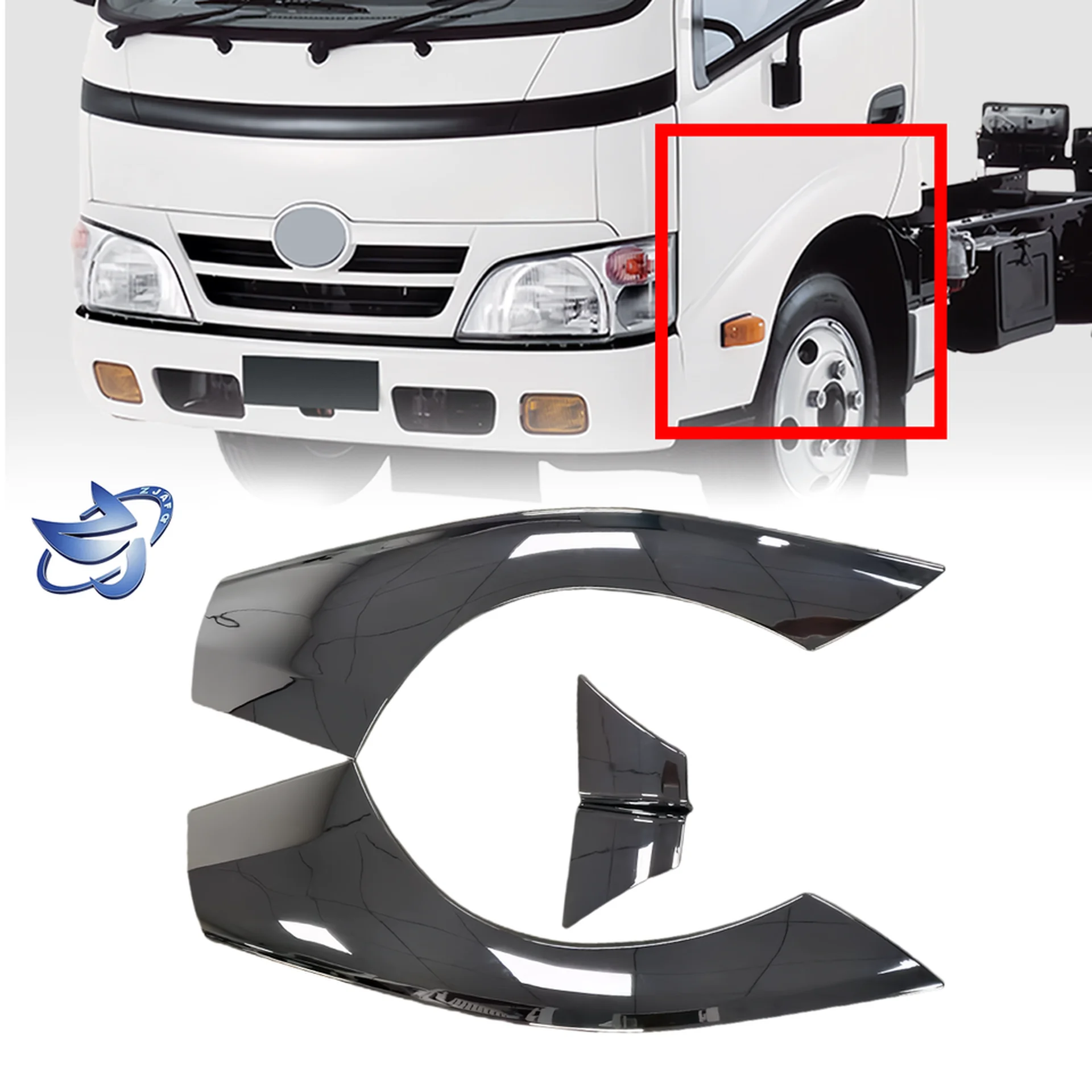 Chrome Plastic Door / Window Trim for Hino 300 Dutro