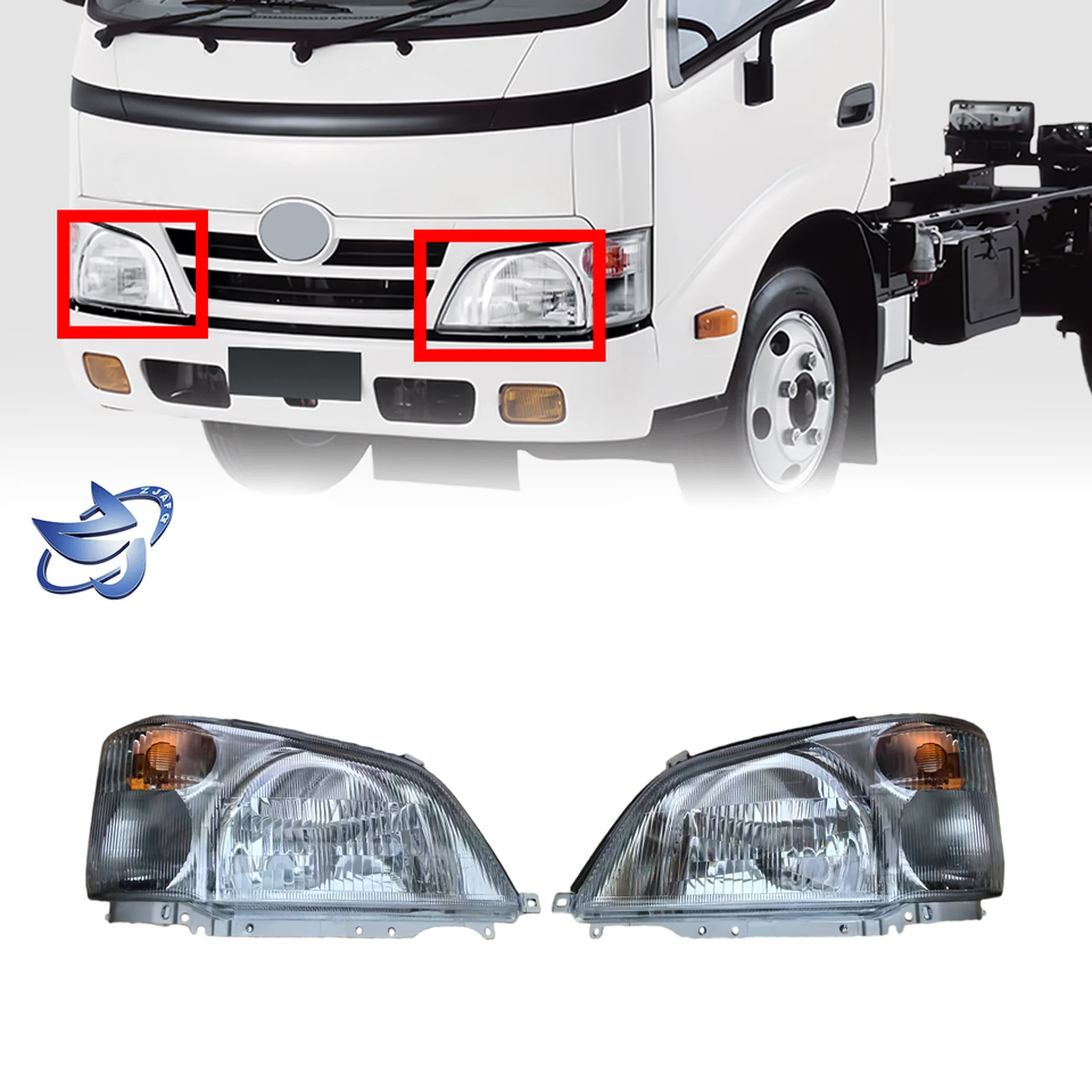 Plastic Head Lamp for Hino 300 Dutro