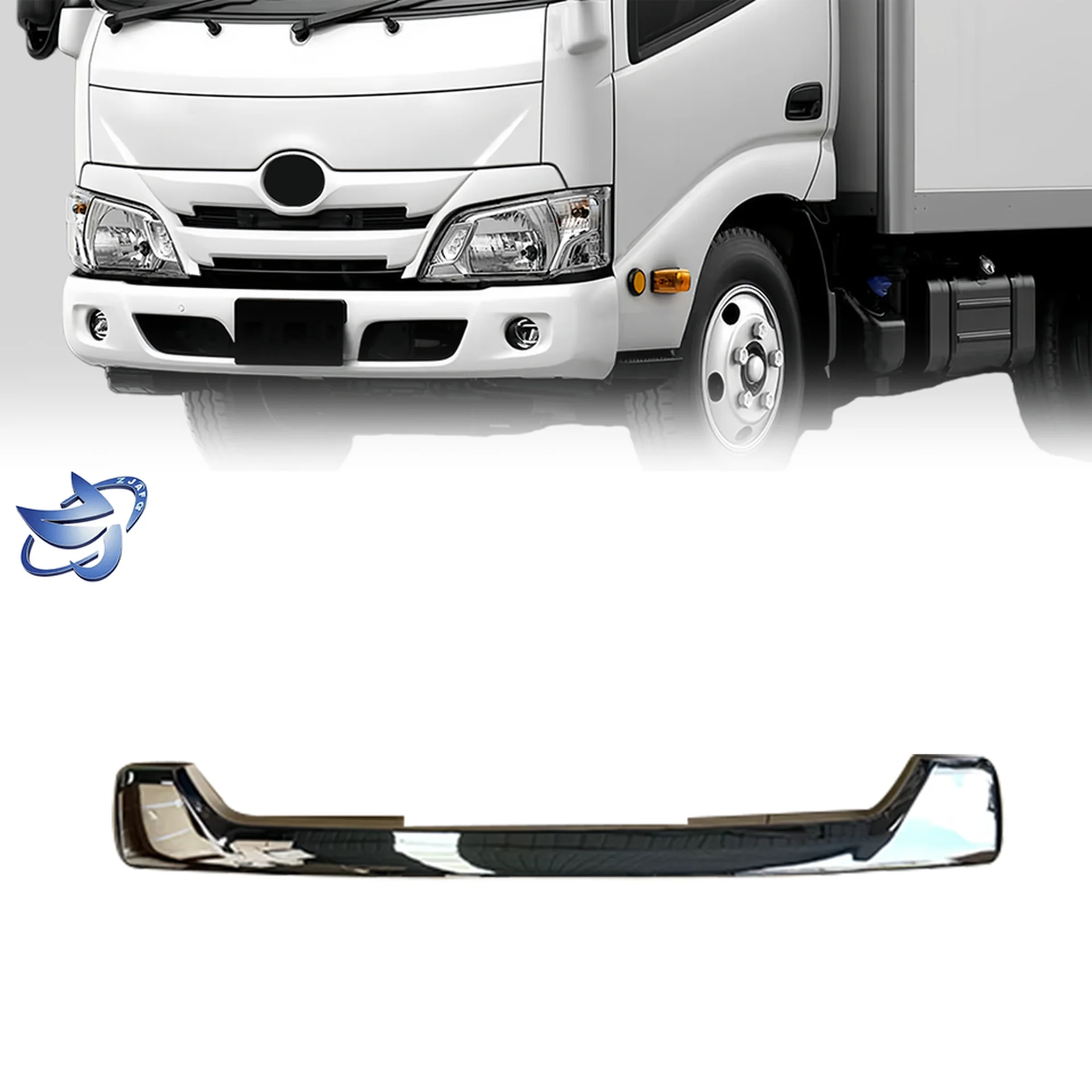 Chrome Metal Bumper for Hino 300 Dutro