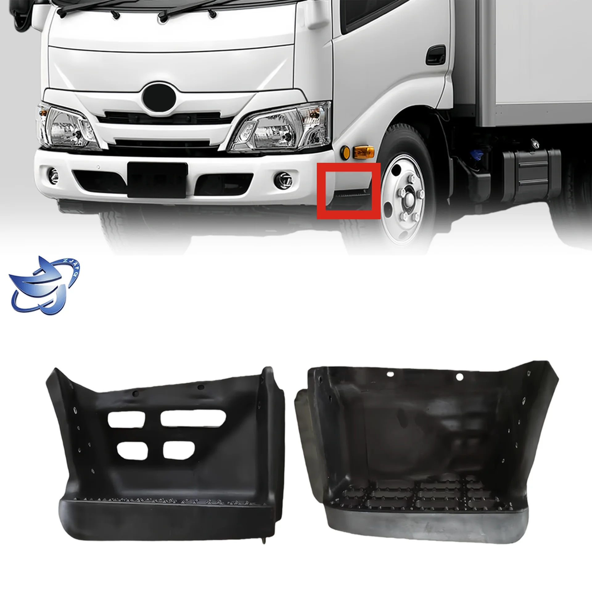 51CM Black Plastic Step Panel for Hino 300 Dutro