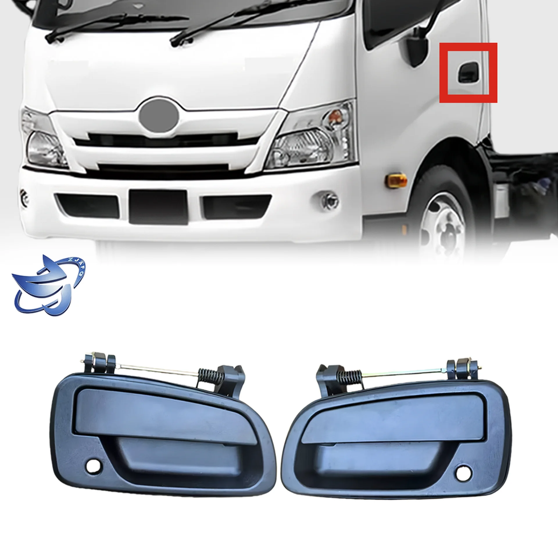 Black Plastic Door Handle for Hino 300 Dutro