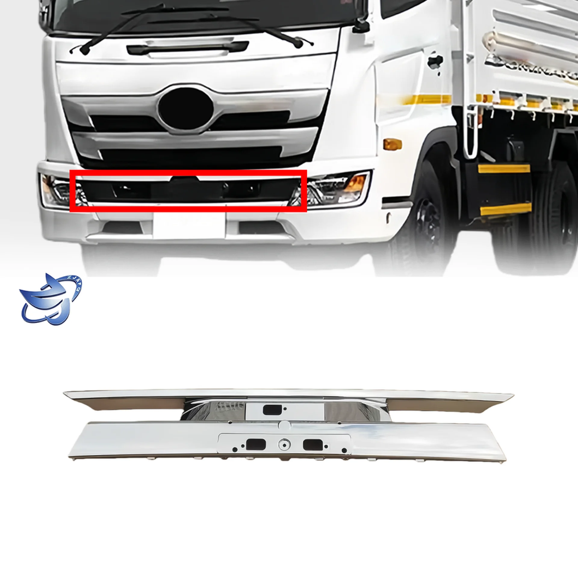 110*125CM Chrome Plastic Bumper for Hino Dominator 500 / New 500