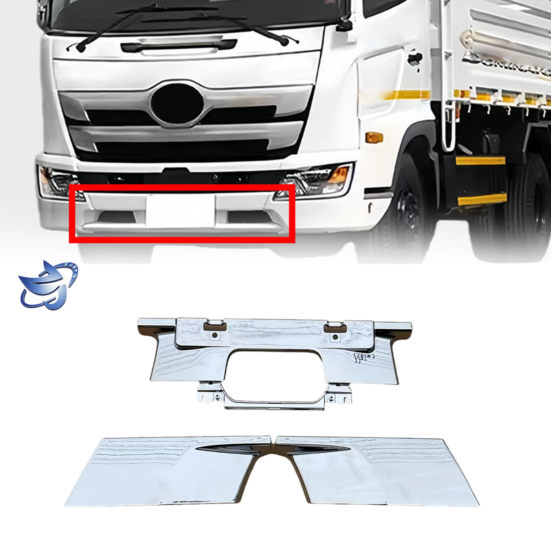 Chrome Plastic Bumper for Hino Dominator 500 / New 500