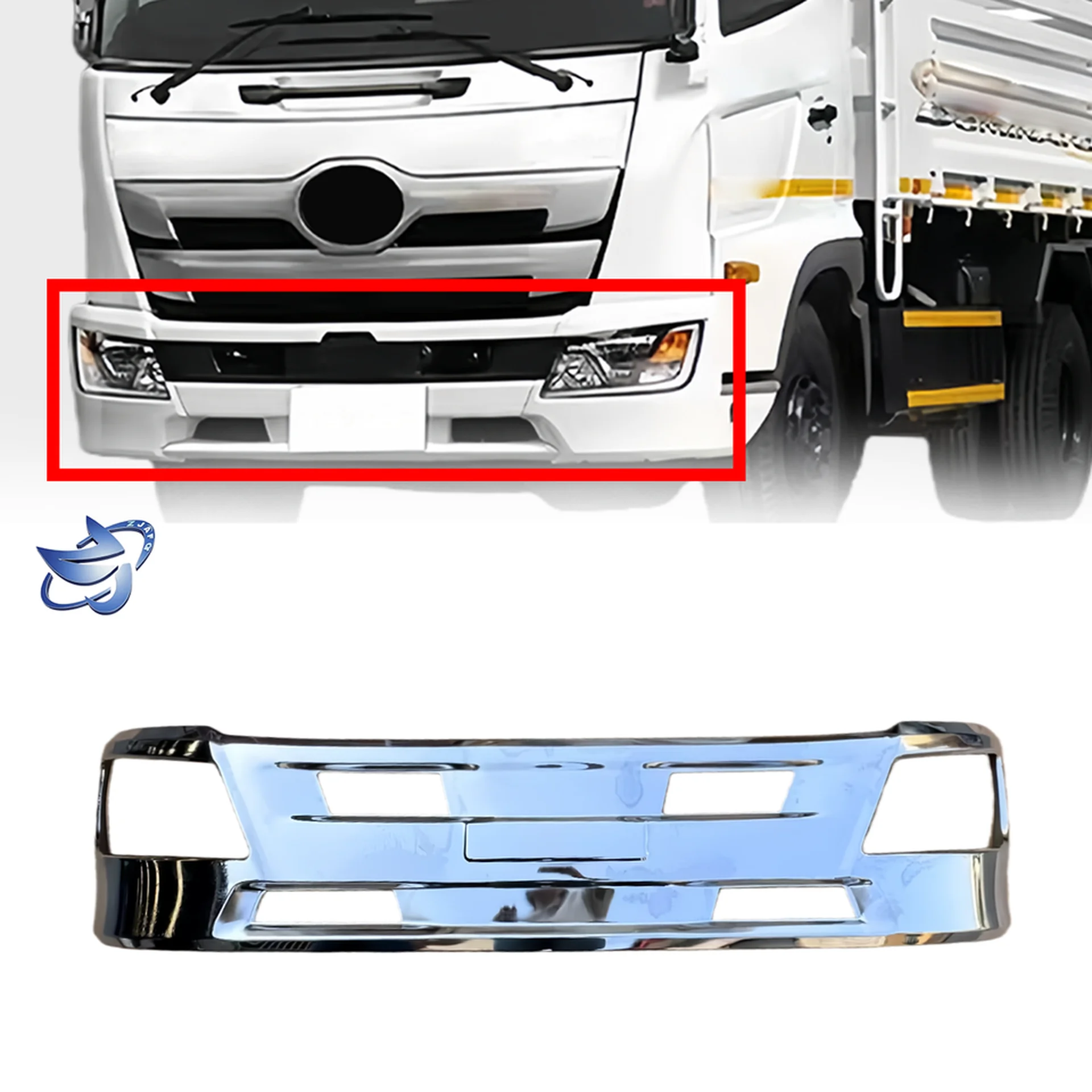 205CM Chrome Metal Bumper for Hino Dominator 500 / New 500