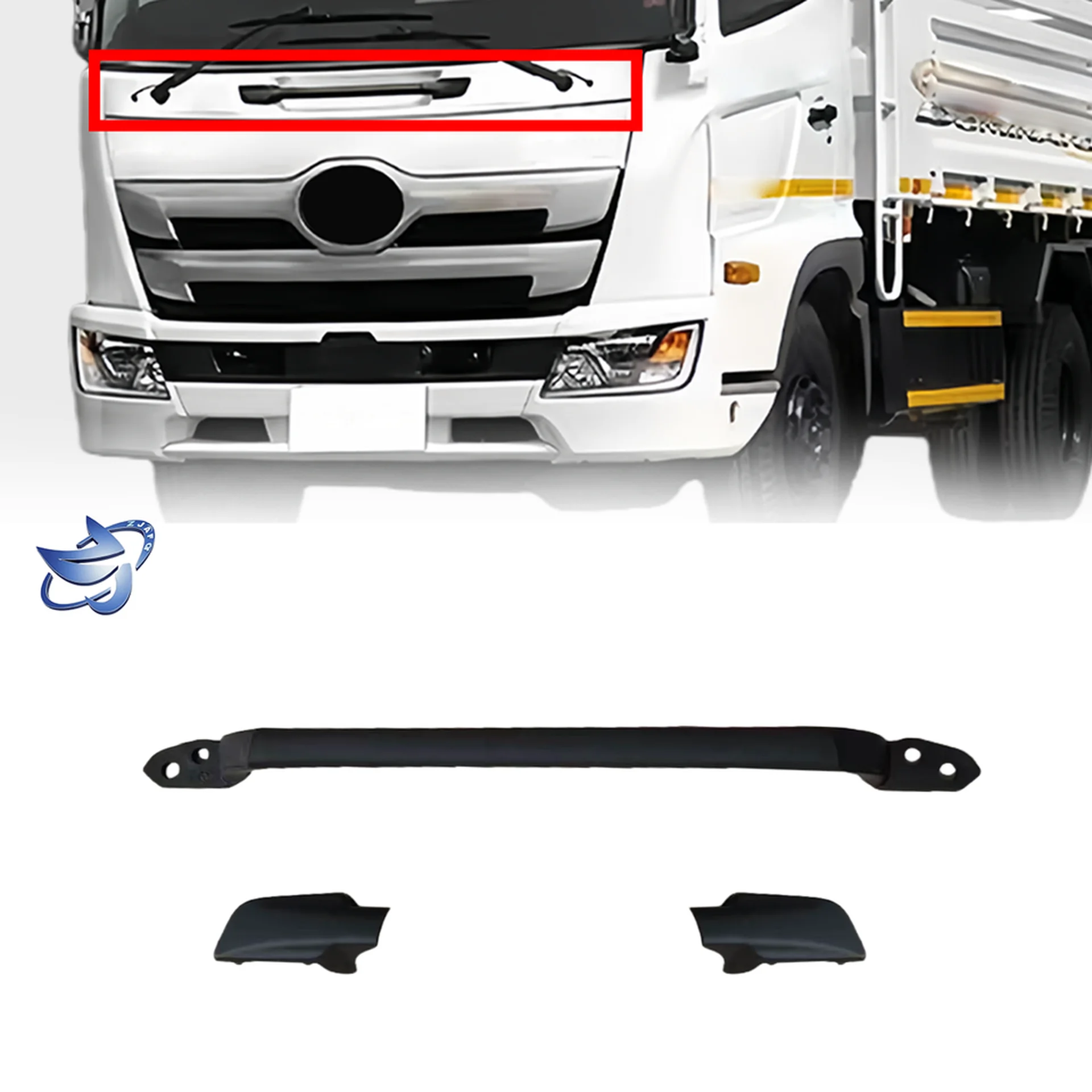 65CM Black ABS Plastic Front Panel / Garnish for Hino Dominator 500 / New 500