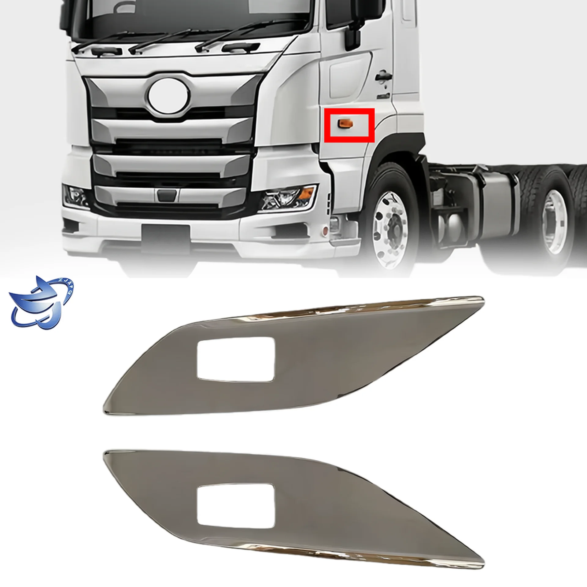 Chrome Plastic Side Marker Lamp for Hino New Mega 700
