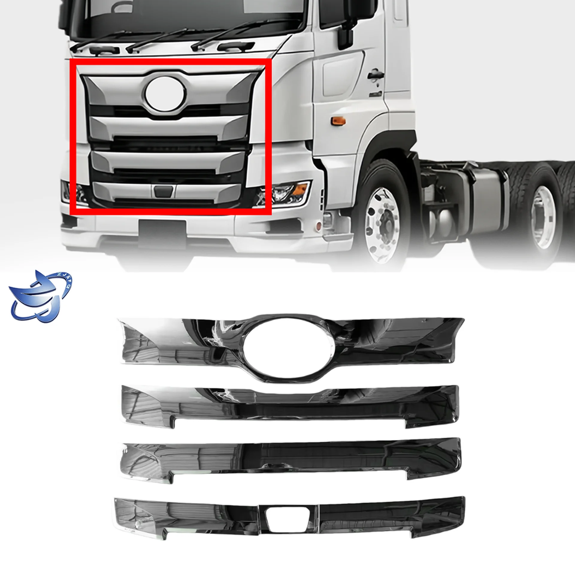 Chrome Plastic Grille for Hino New Mega 700