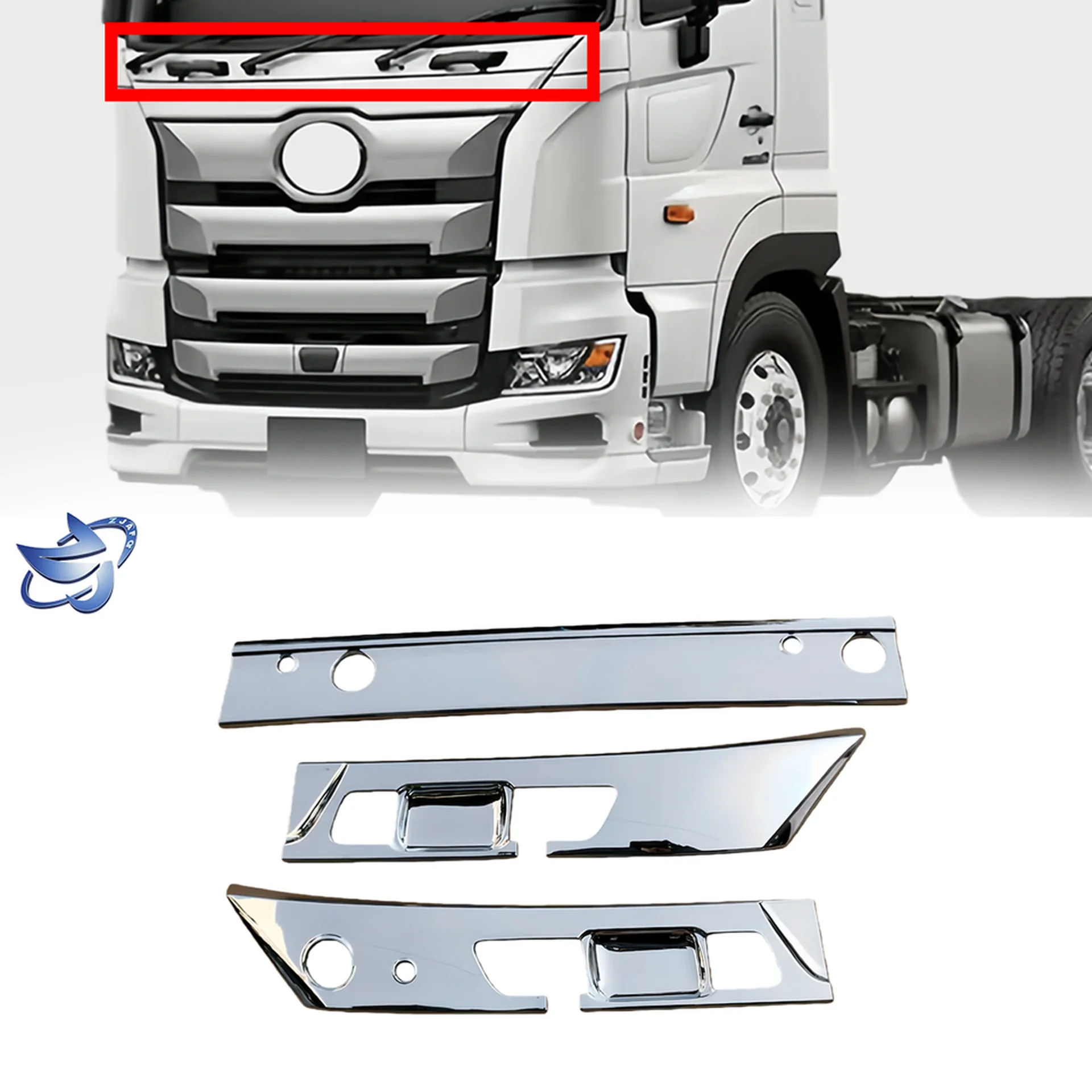 Chrome Plastic Wiper Panel / Arm for Hino New Mega 700
