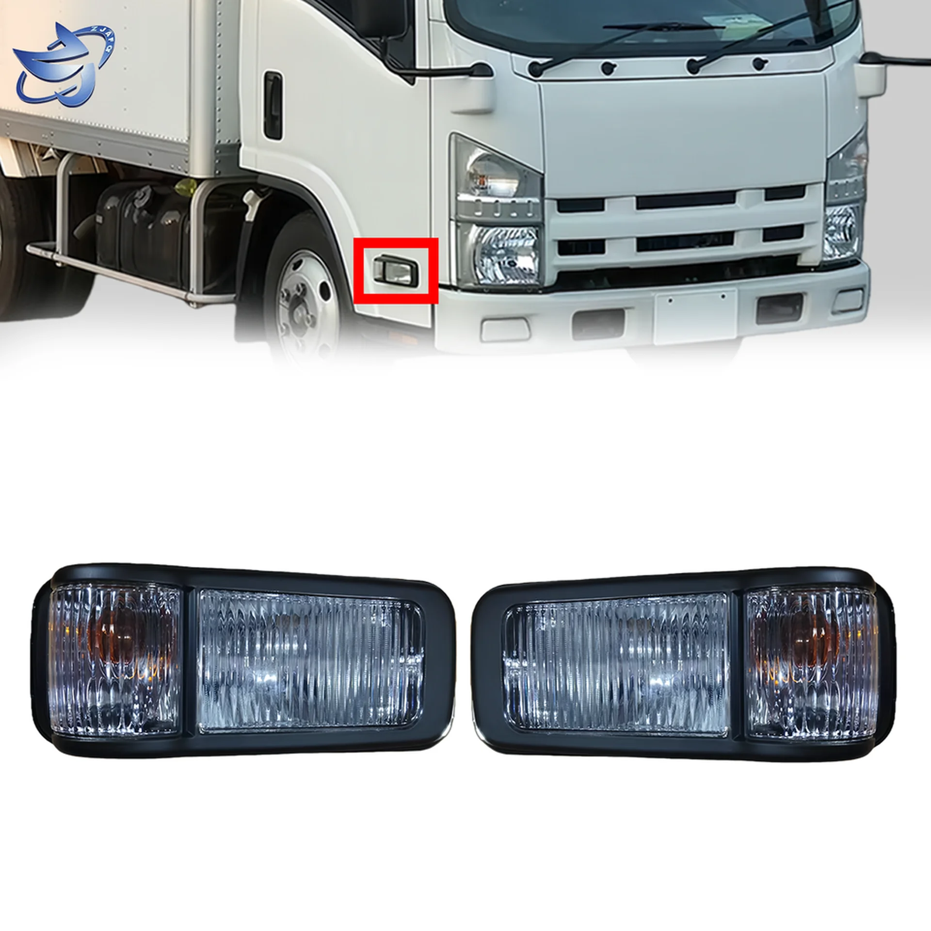 41CM Chrome Plastic Side Marker Lamp for Isuzu NPR 700P