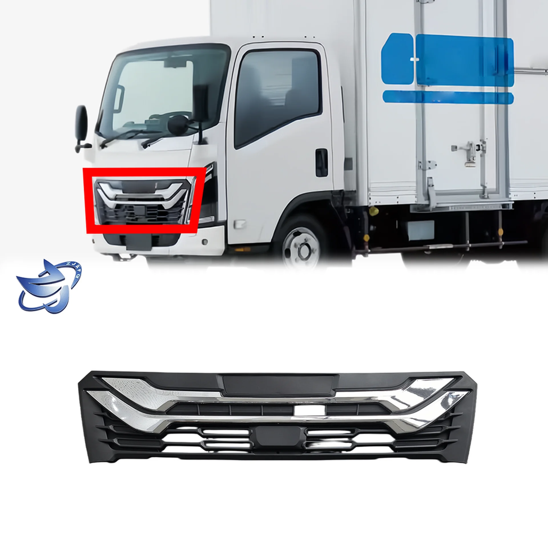 Chrome / Black Plastic Grille for Isuzu New Elf 2023