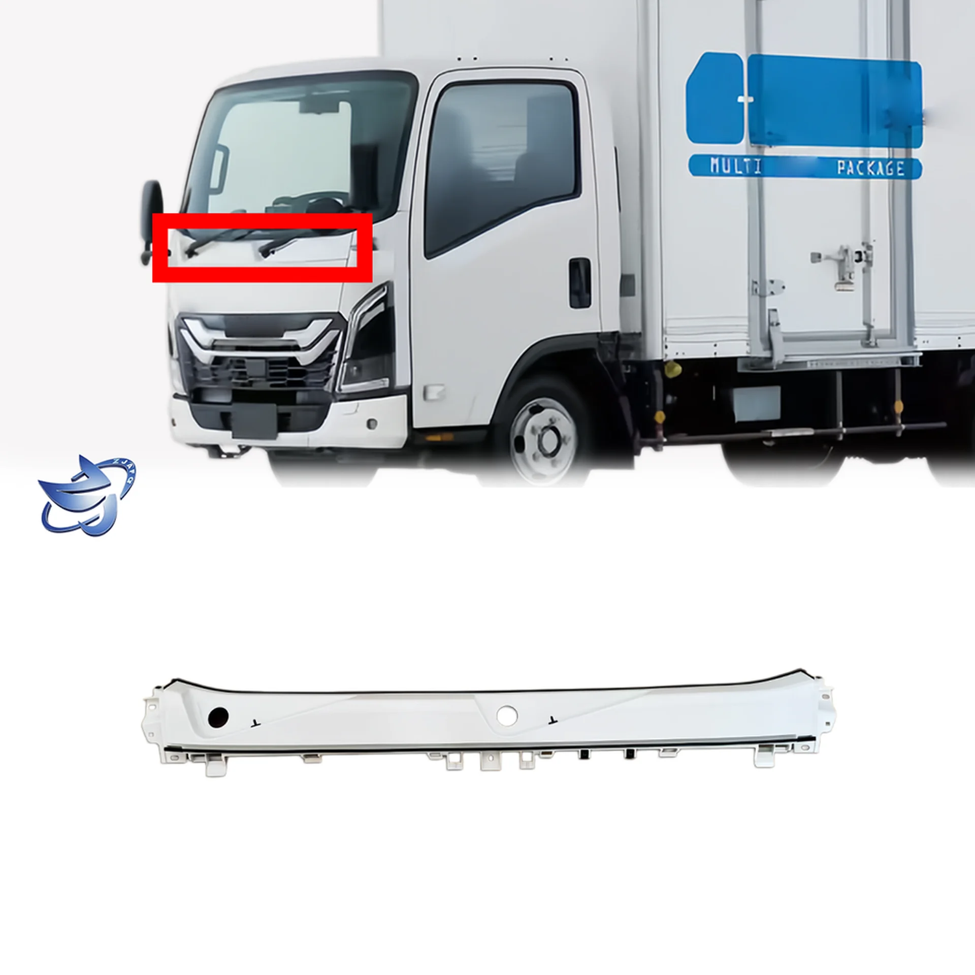 White Plastic Wiper Panel / Arm for Isuzu New Elf 2023