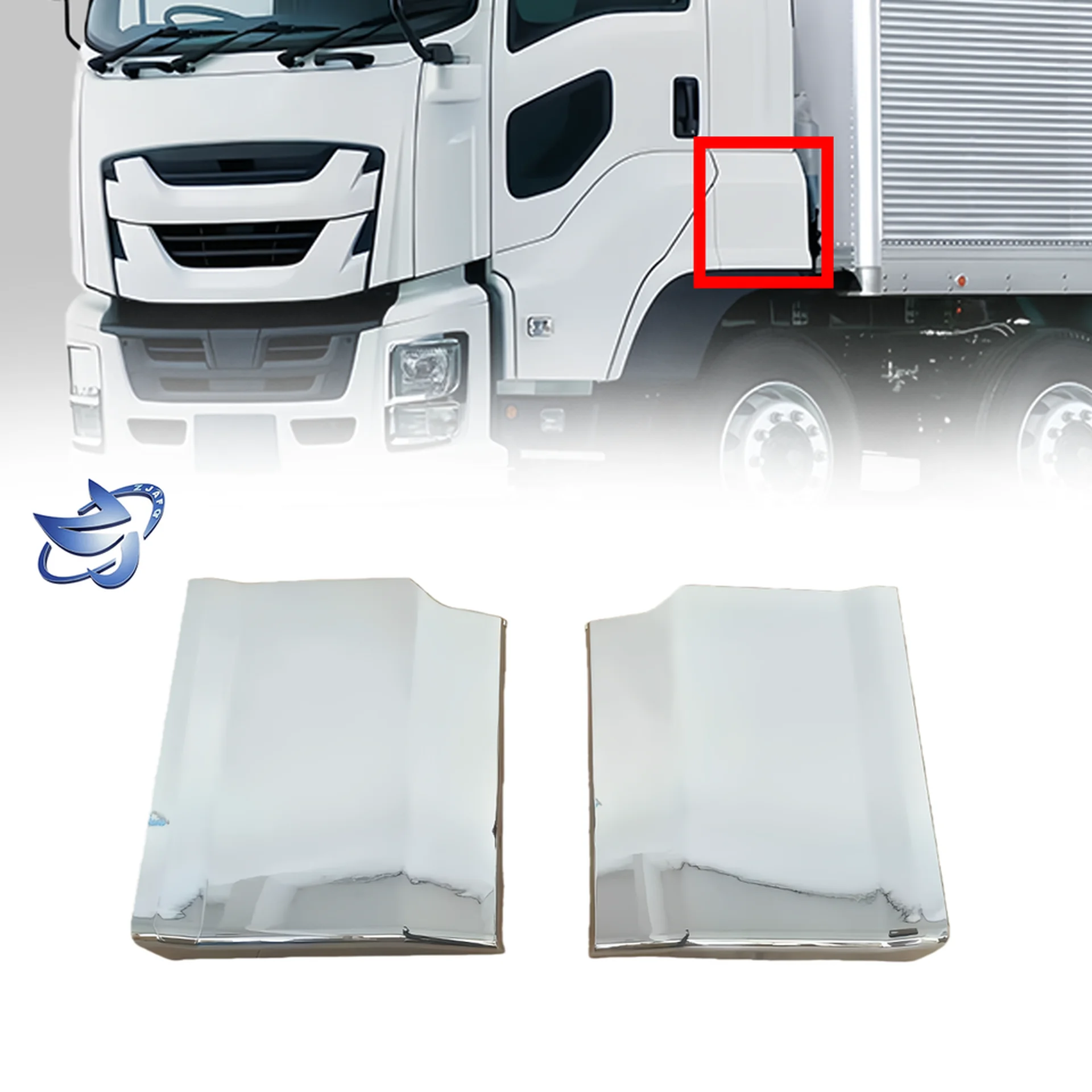 54*44CM Chrome Plastic Front Panel / Garnish for Isuzu Giga 2017