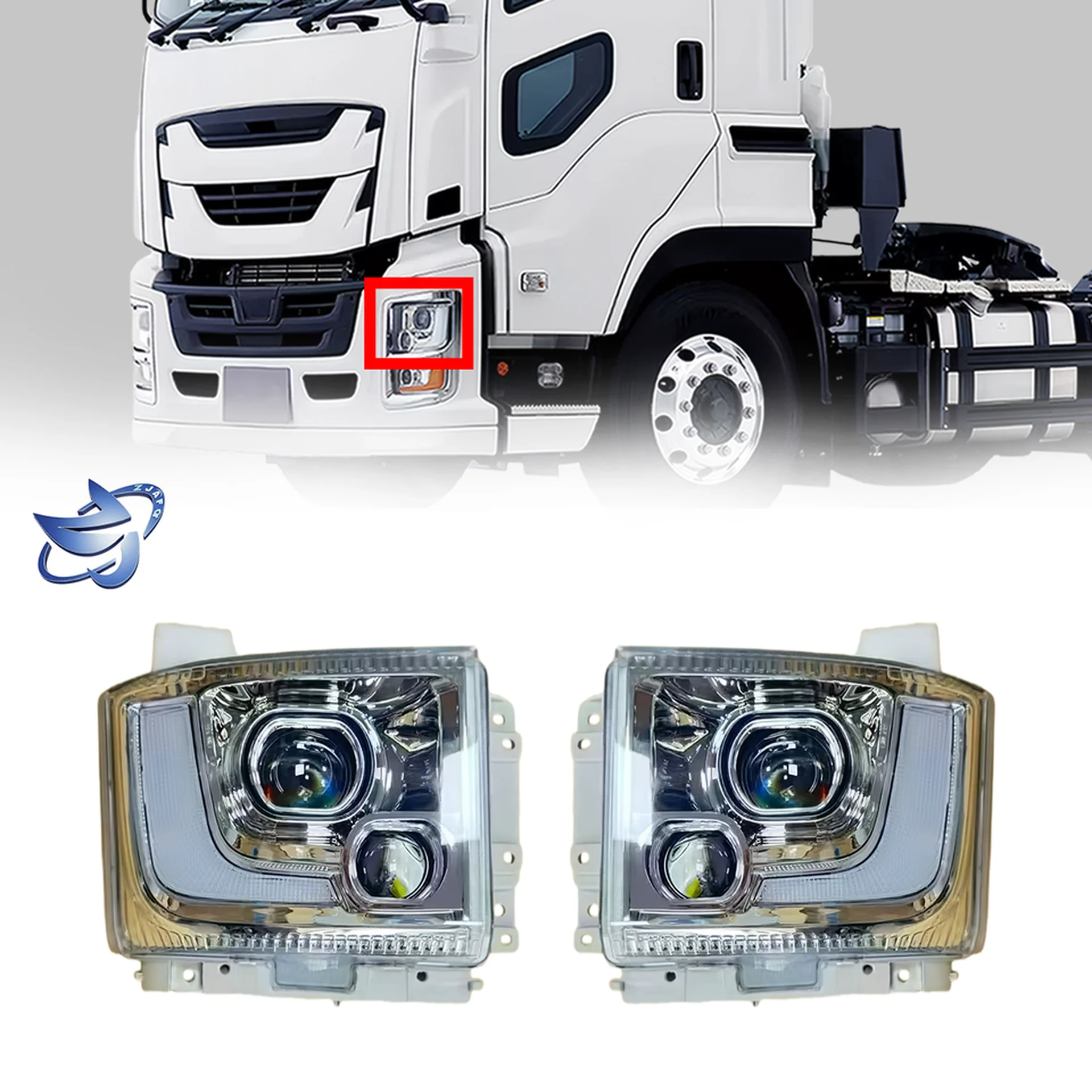 Plastic Head Lamp for Isuzu Giga 2017