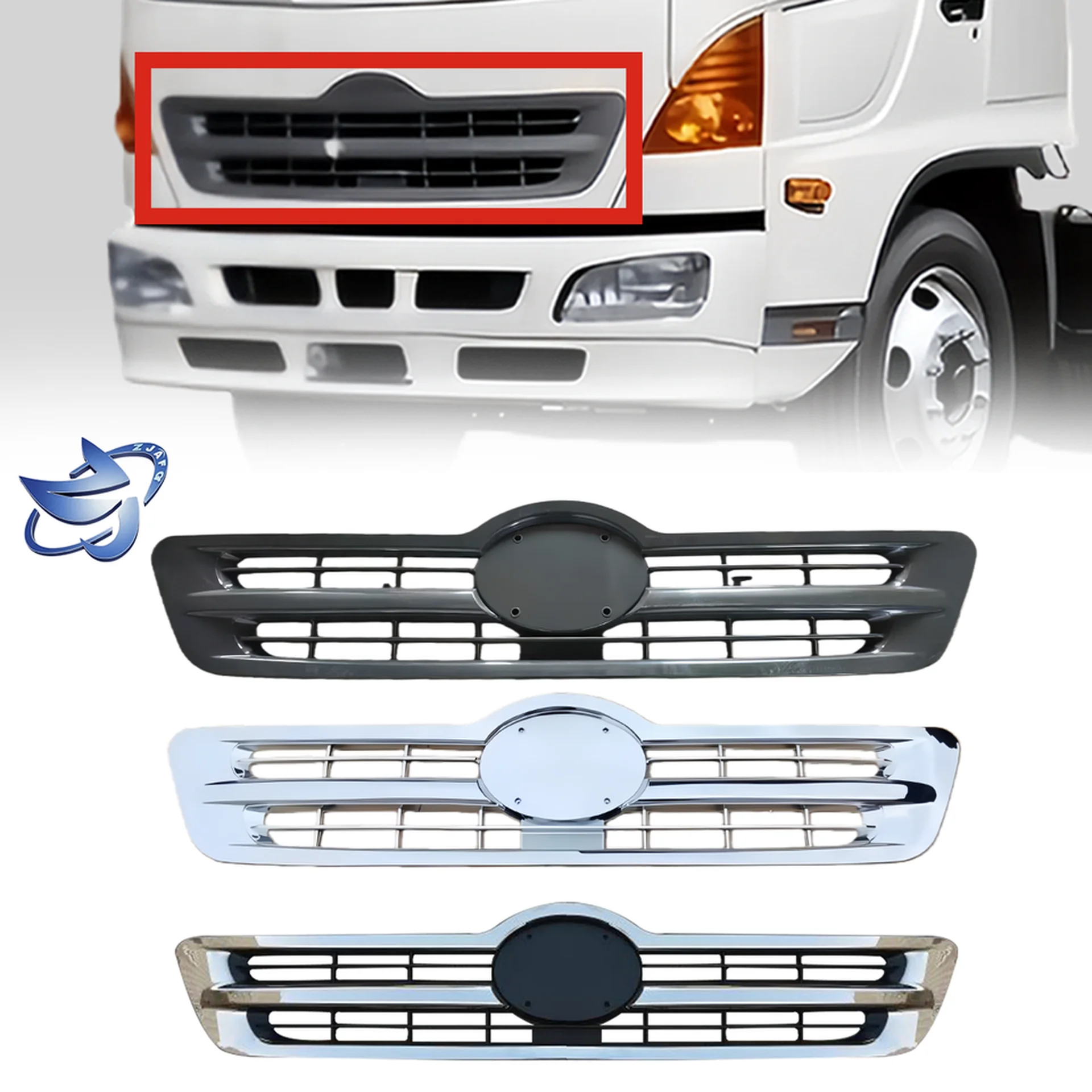 145CM Gray ABS Plastic Grille for Hino
