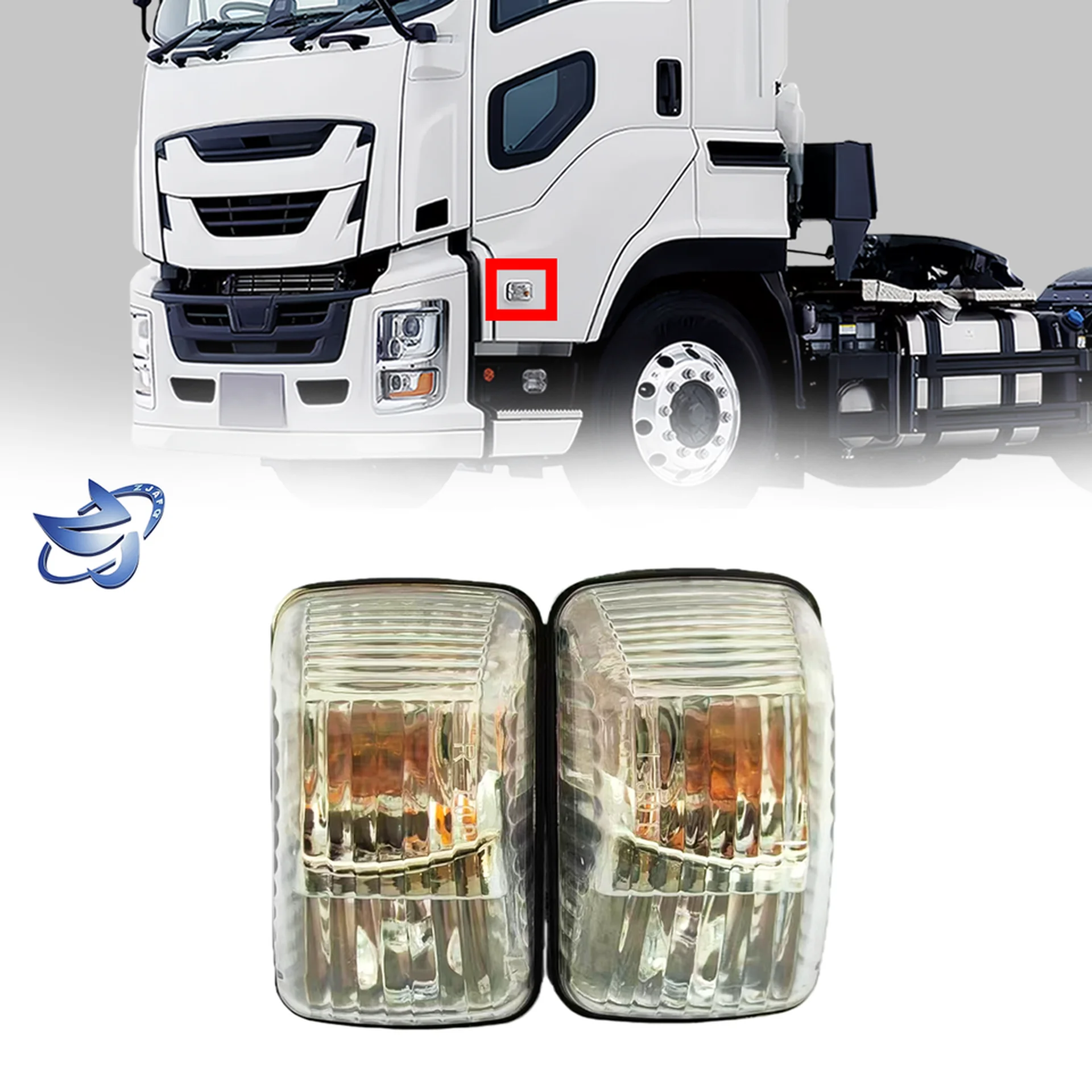 7*11CM Plastic Side Marker Lamp for Isuzu Giga 2017