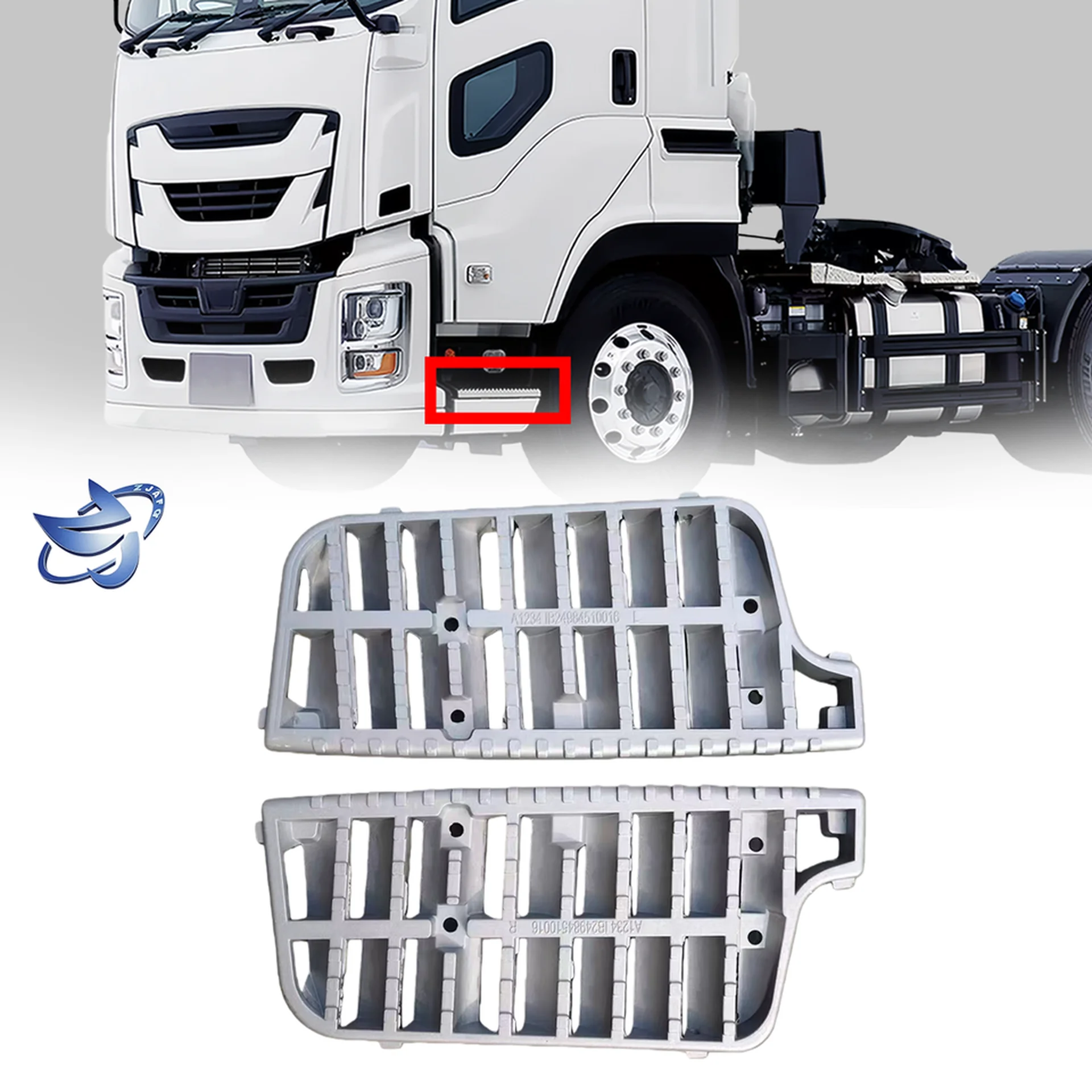 41CM Chrome Step Panel for Isuzu Giga 2017