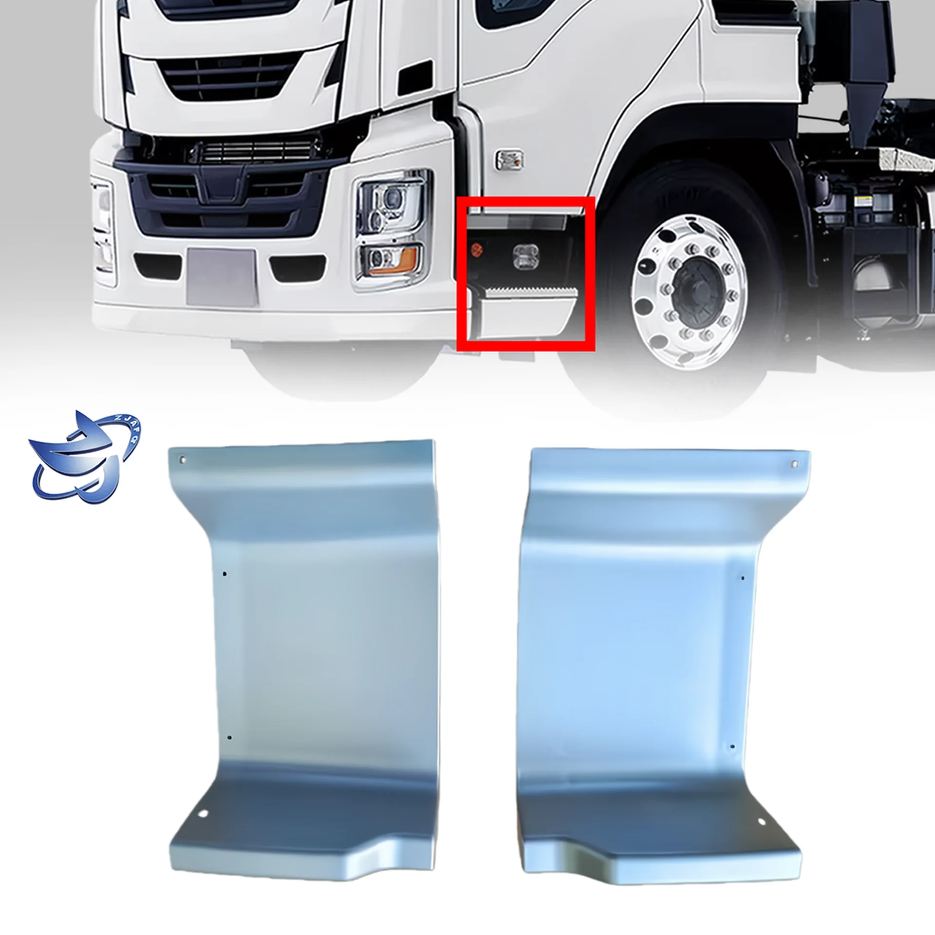 47*22CM White Plastic Step Panel for Isuzu Giga 2017