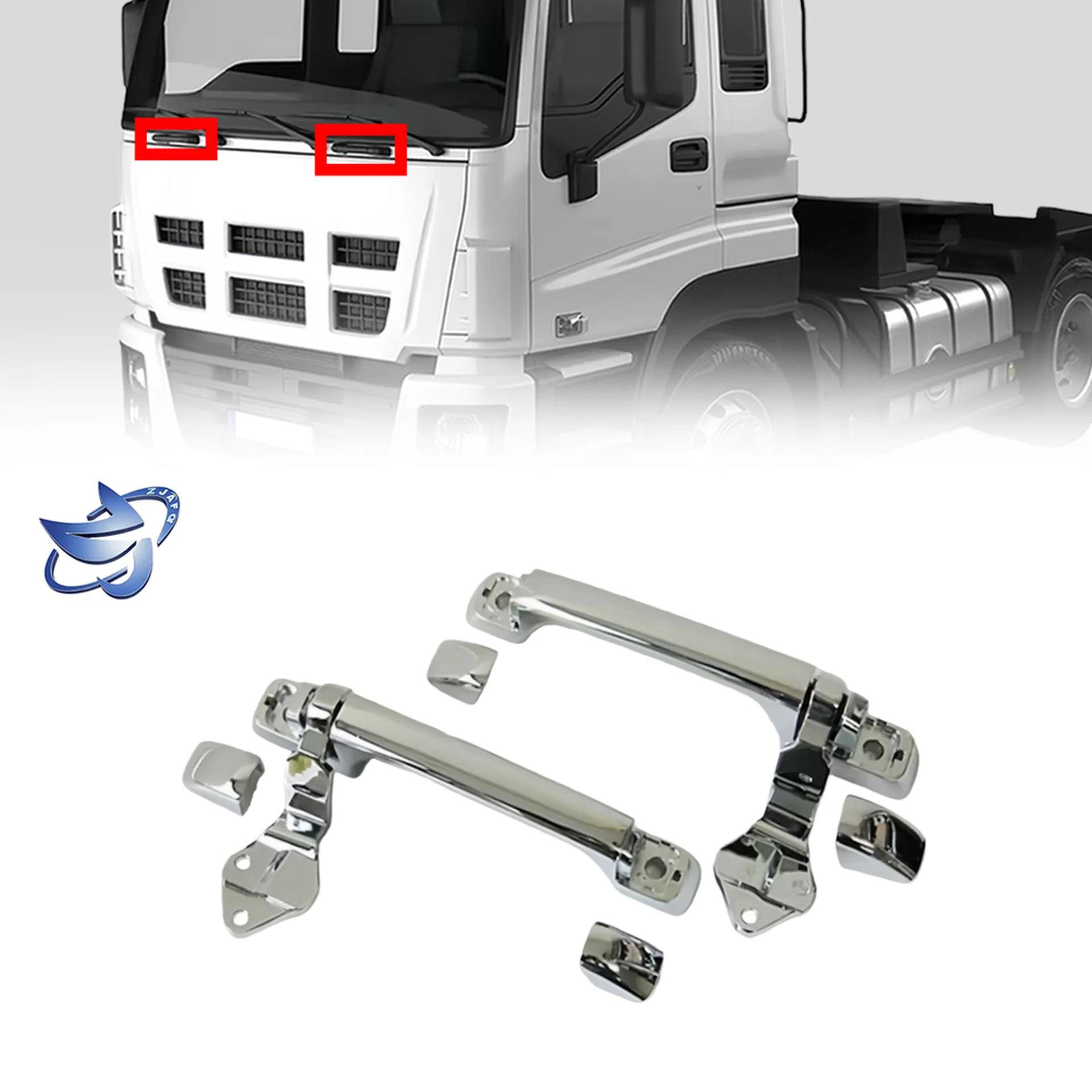 Chrome Plastic Front Panel / Garnish for Isuzu Giga 2010-2012
