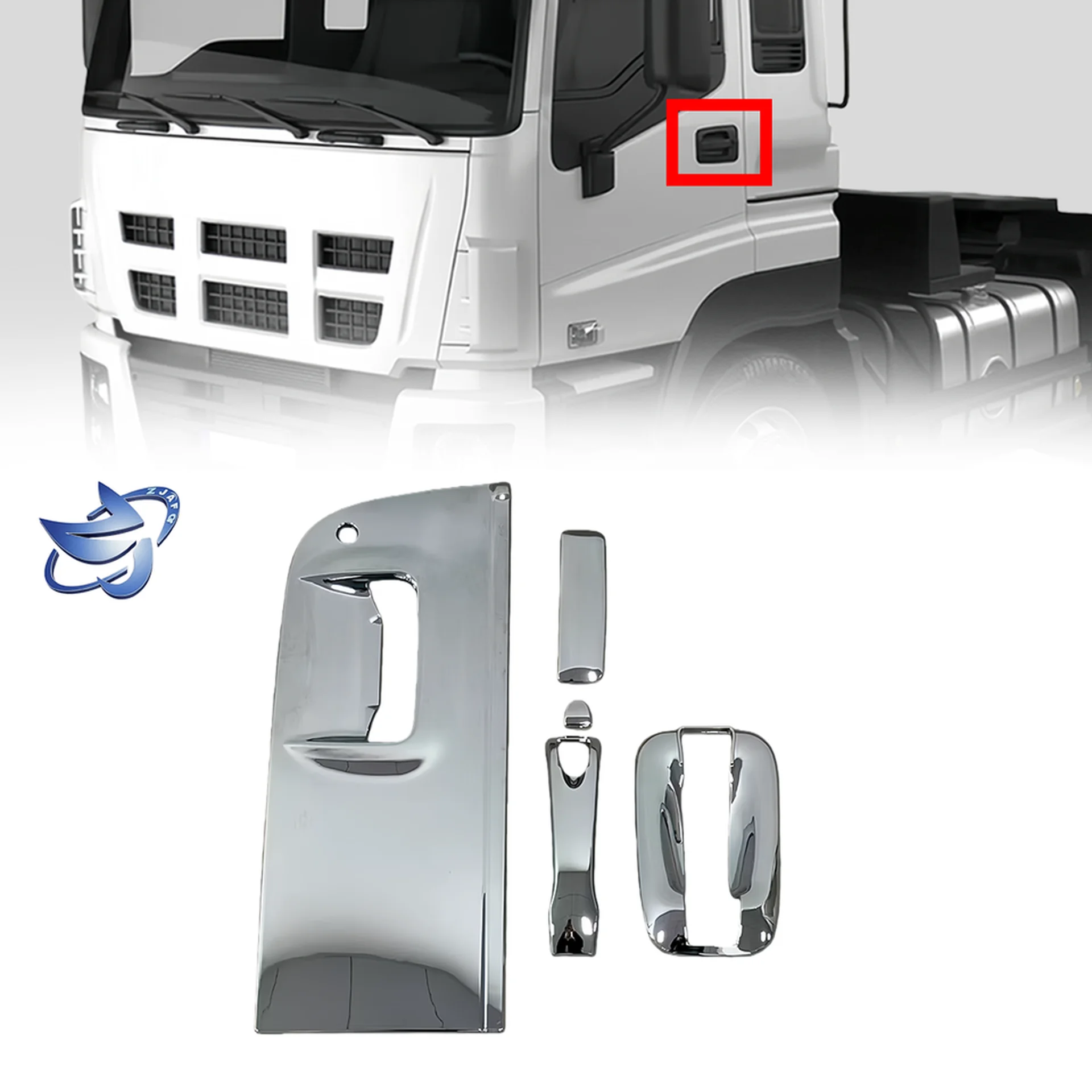 Chrome Plastic Door Handle for Isuzu Giga 2010-2012
