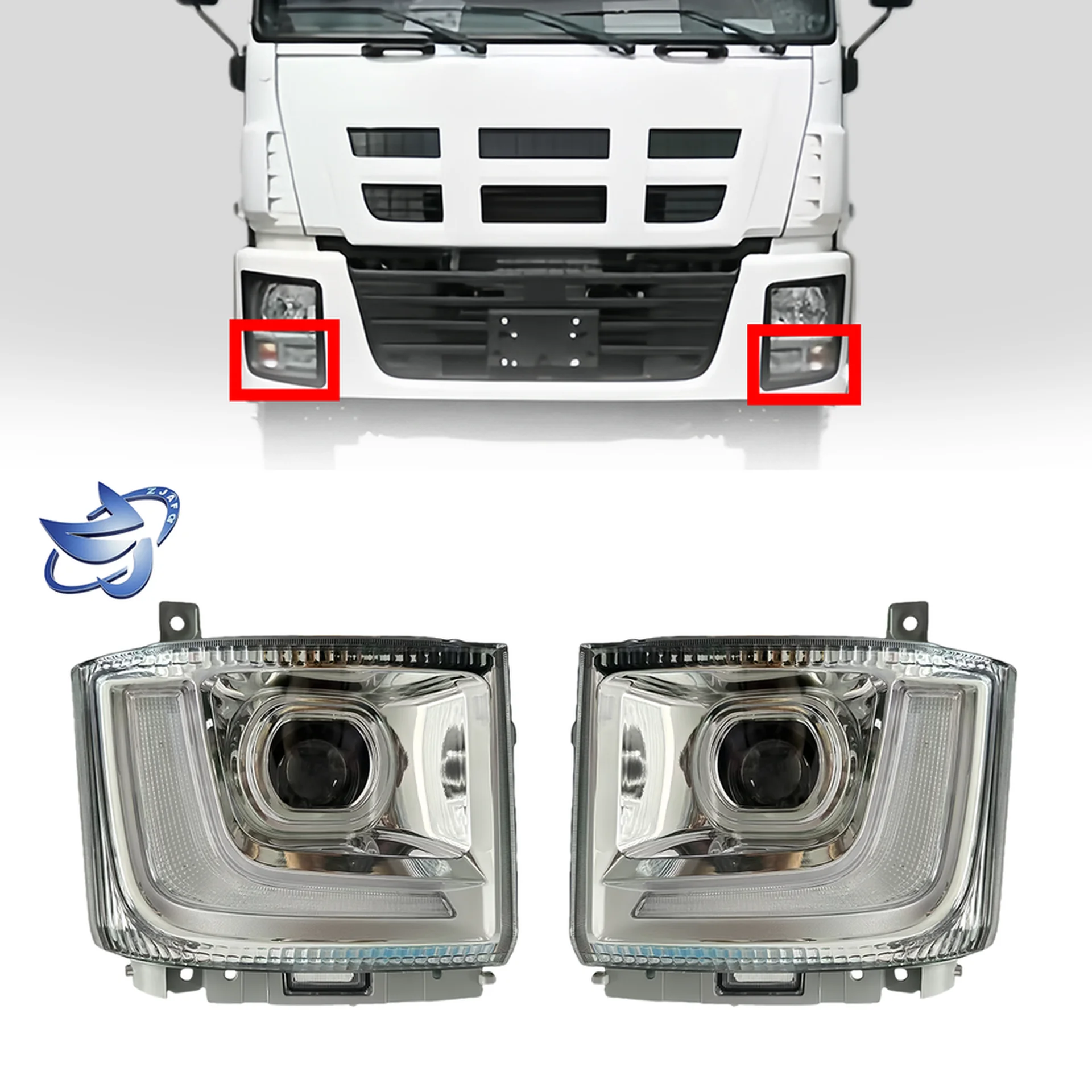 Plastic Head Lamp for Isuzu Giga 2010-2012
