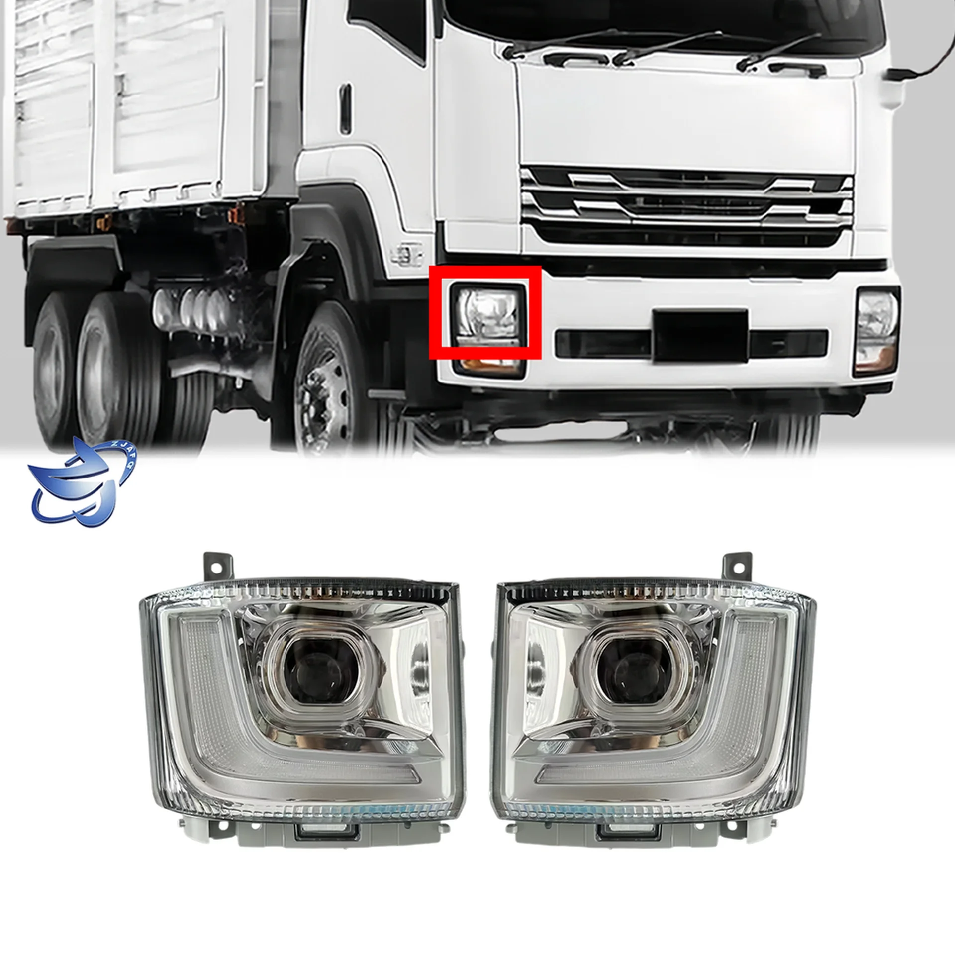 Plastic Head Lamp for Isuzu Deca 360