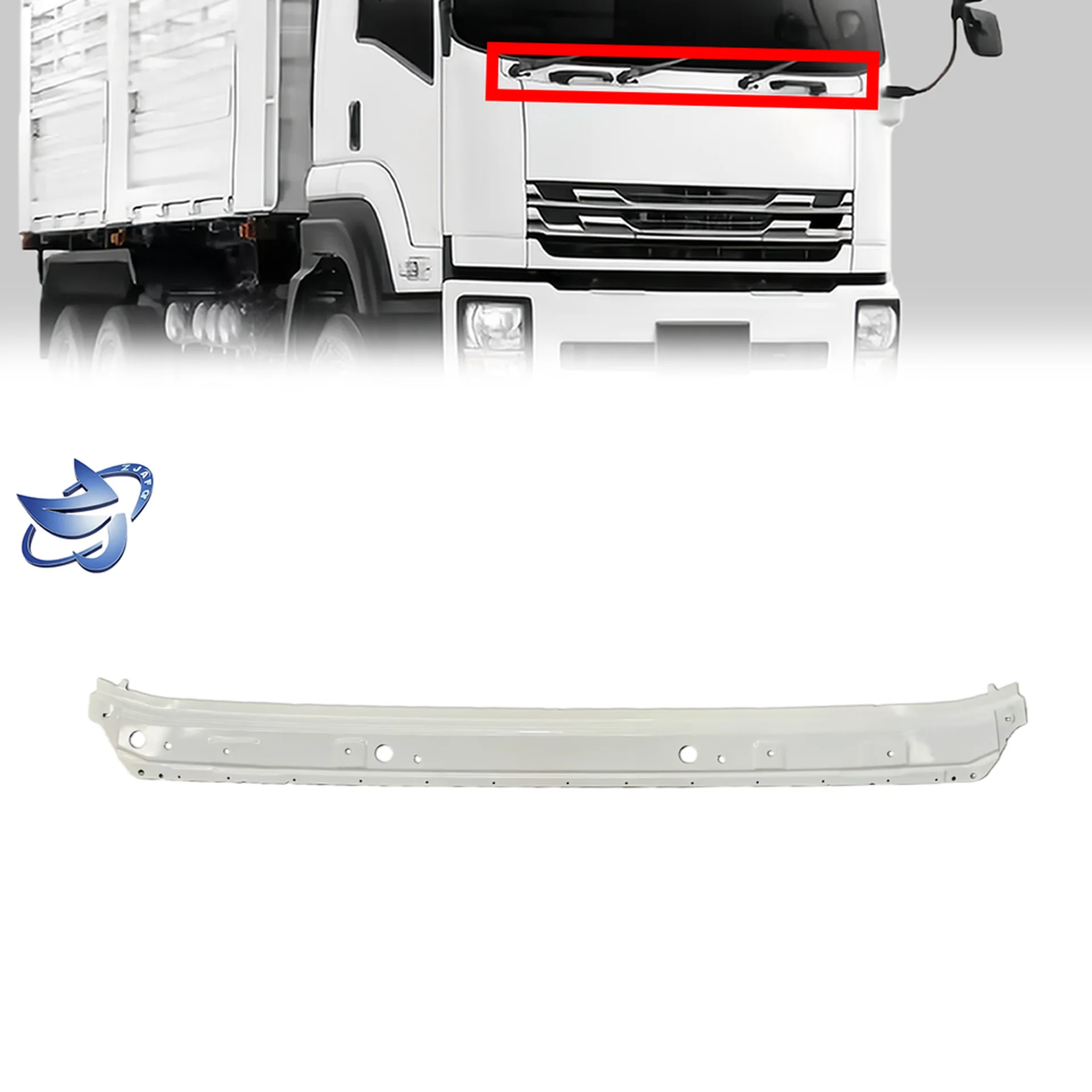 Chrome / White Metal Trim / Cover for Isuzu Deca 360