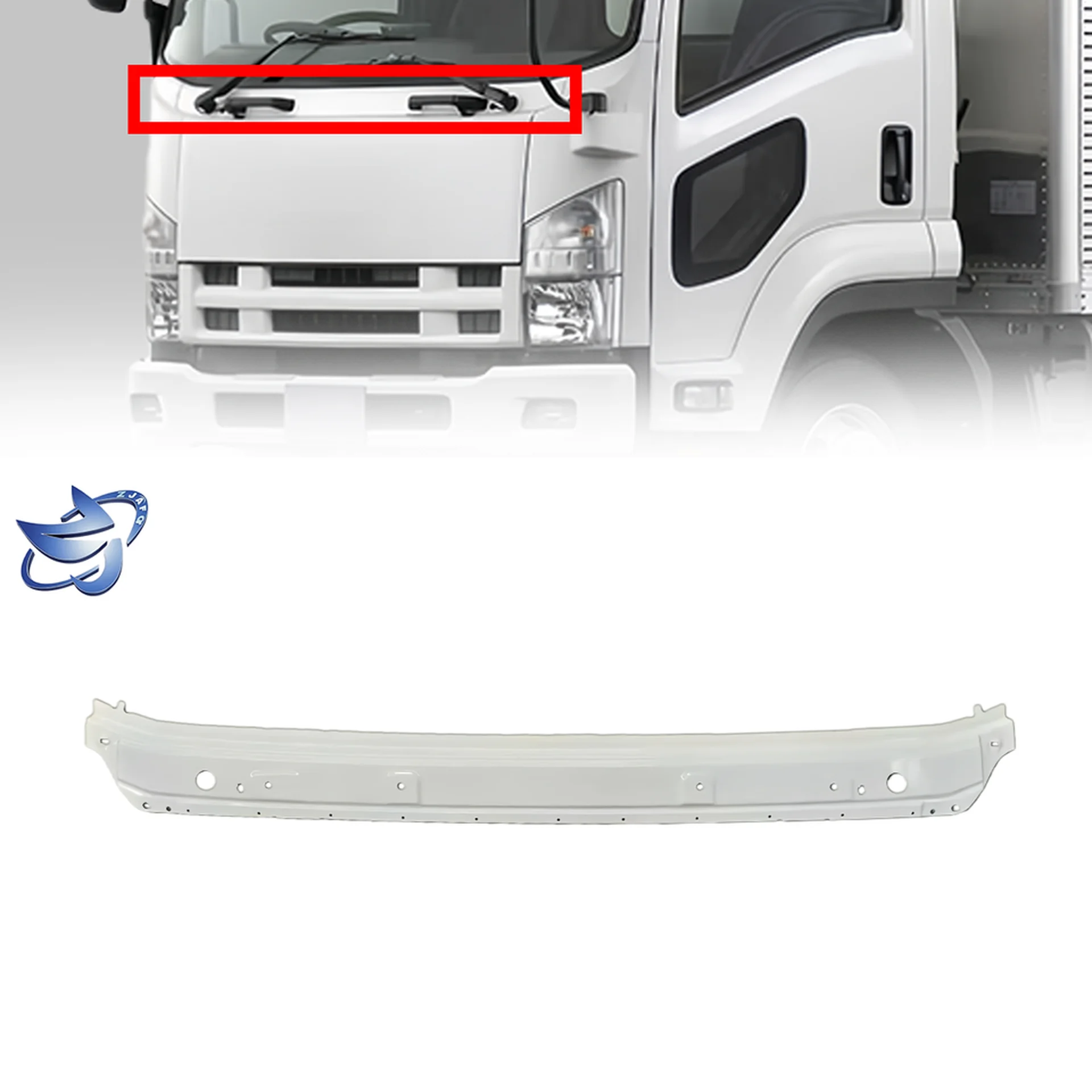 172CM White Metal Wiper Panel / Arm for Isuzu Forward / FRR