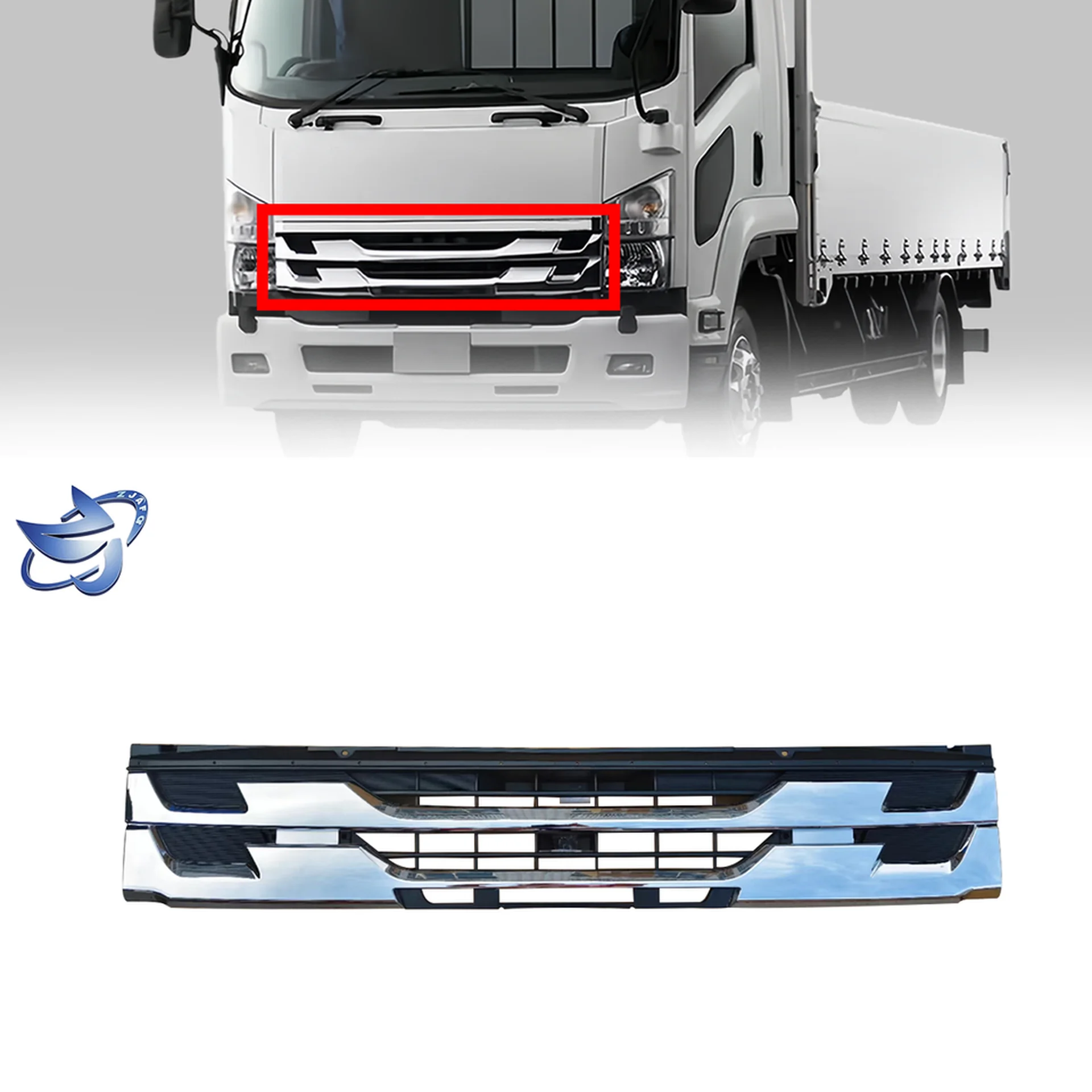 140CM Chrome / Black Plastic Grille for Isuzu Forward / FRR