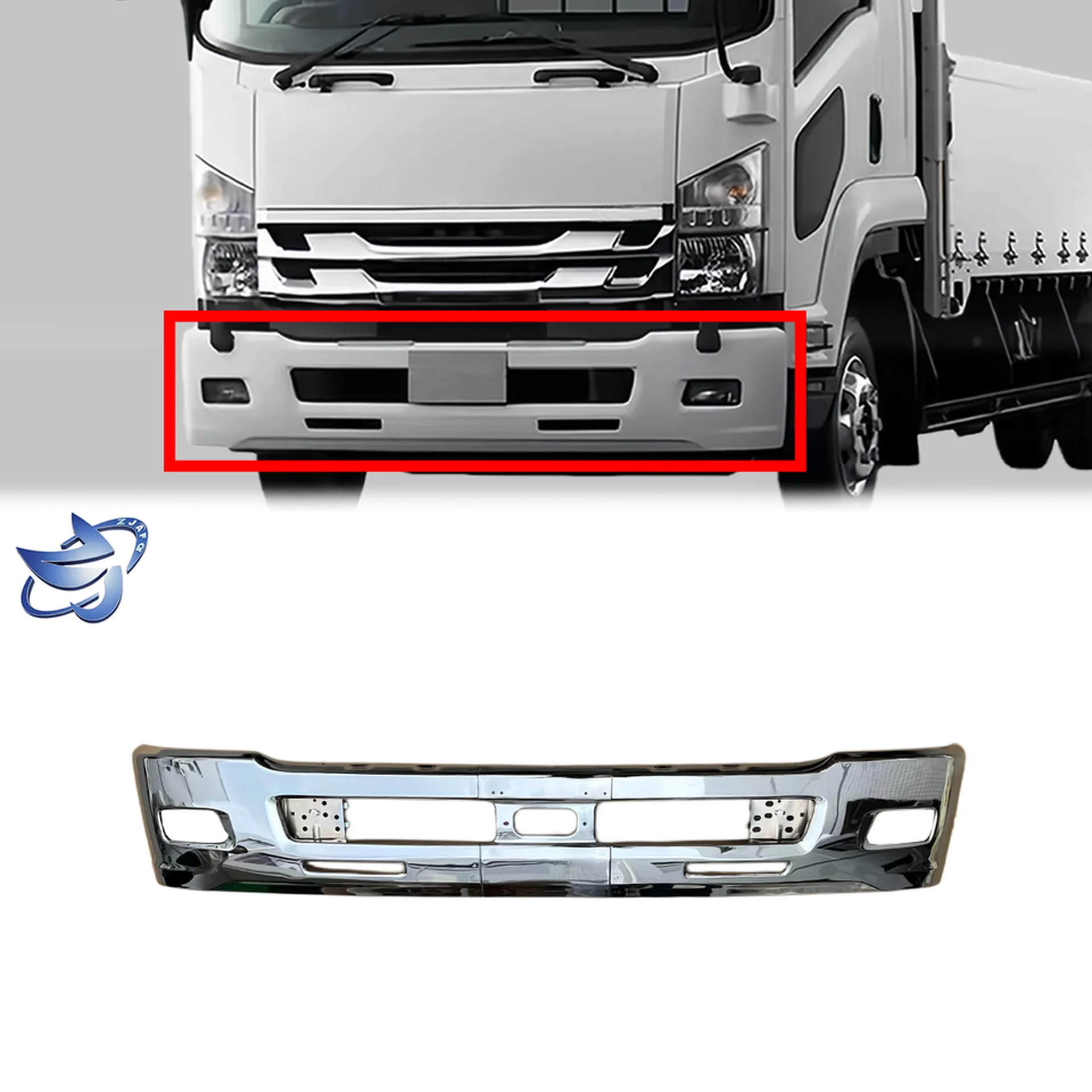 225CM Chrome Metal Bumper for Isuzu Forward / FRR