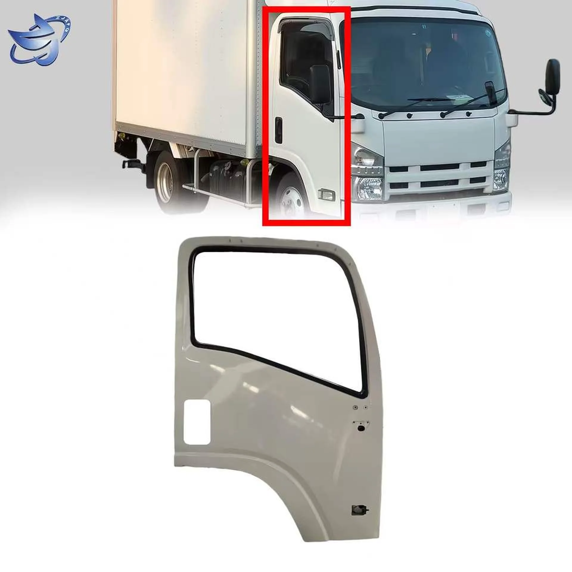 Black / White Metal Door for Isuzu NPR 700P