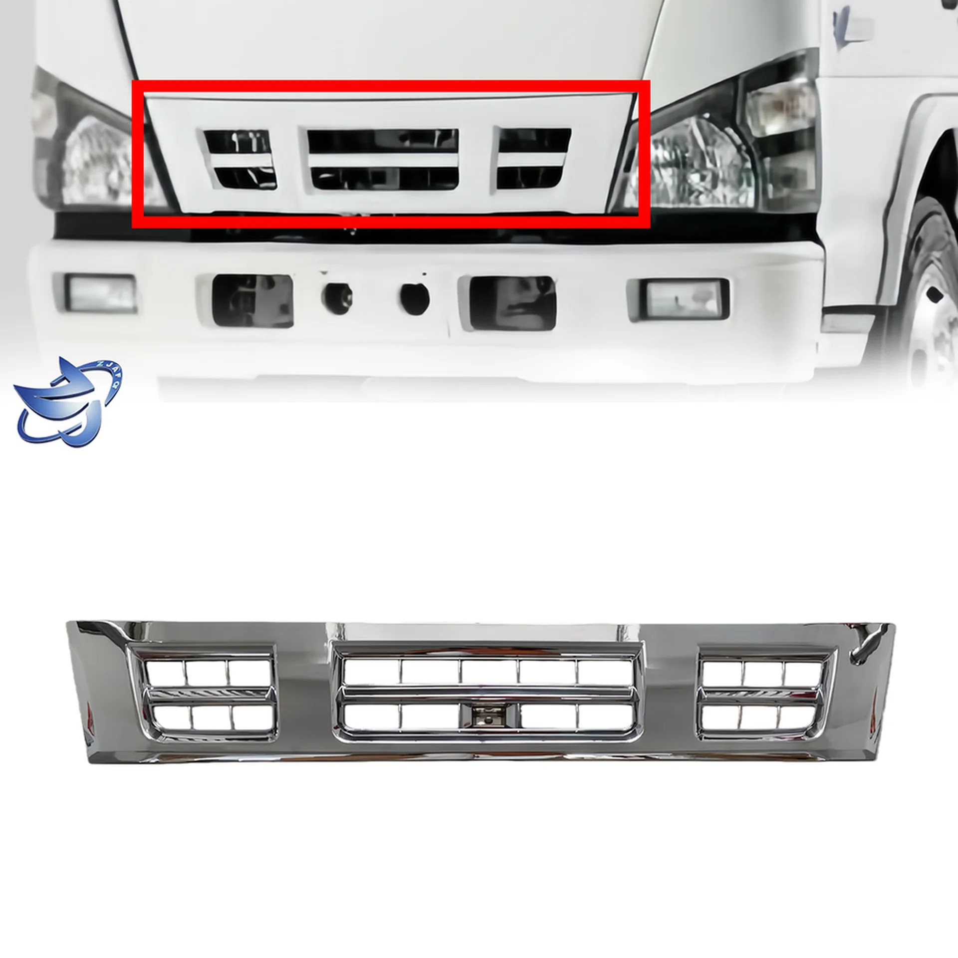 135CM Chrome Plastic Grille for Isuzu NQR 600P
