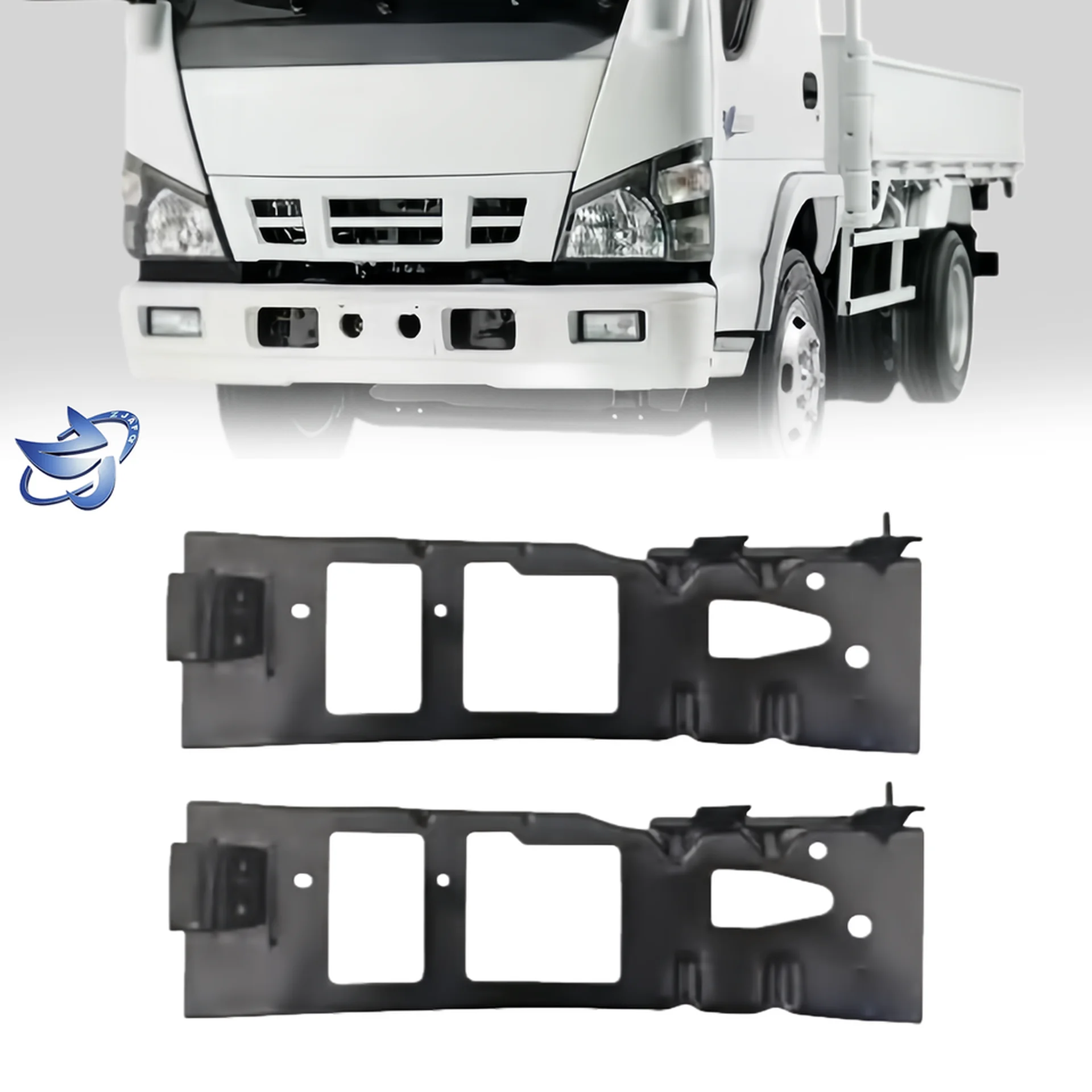 17*55CM Black Metal Head Lamp for Isuzu NQR 600P