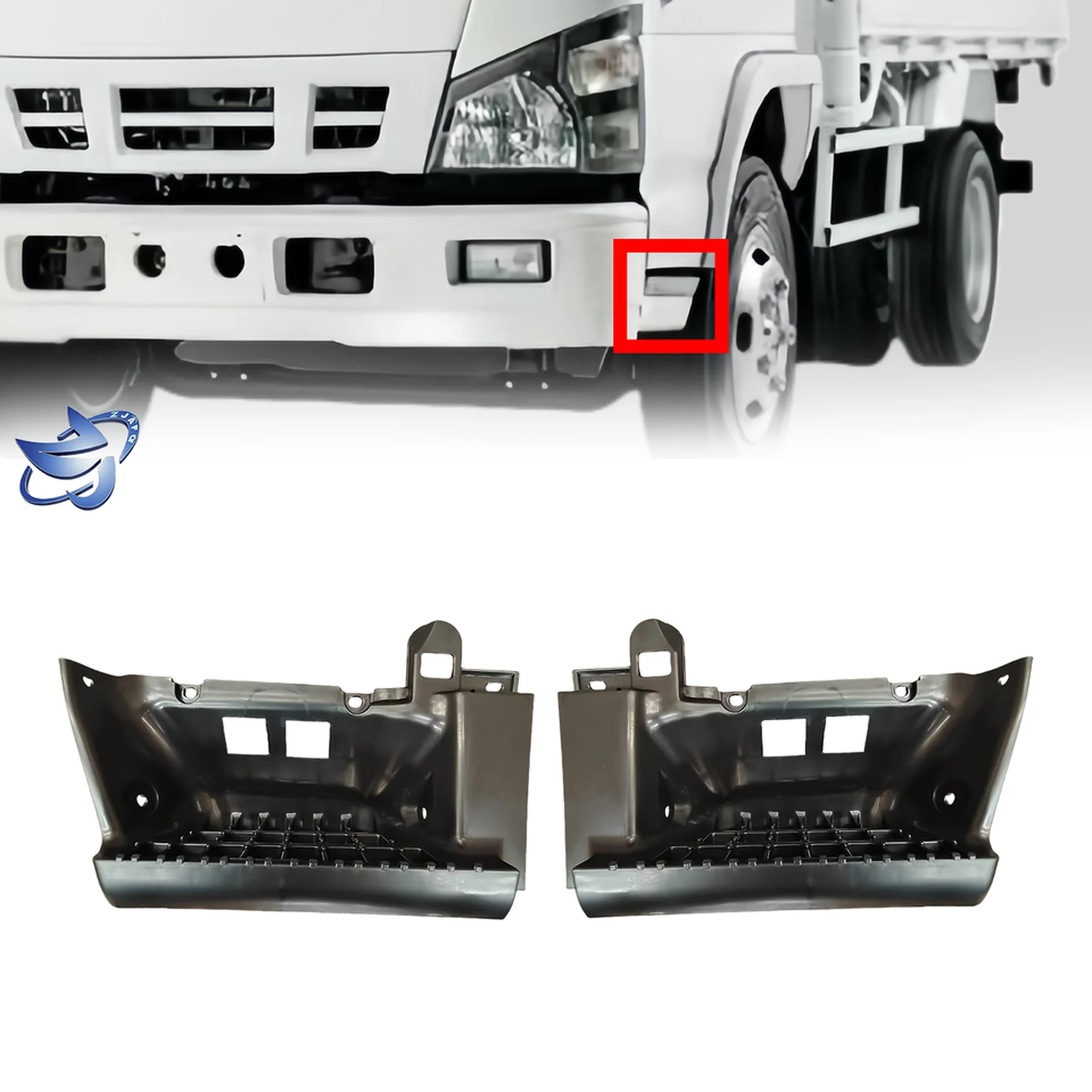 35.5CM Black Plastic Step Panel for Isuzu NQR 600P