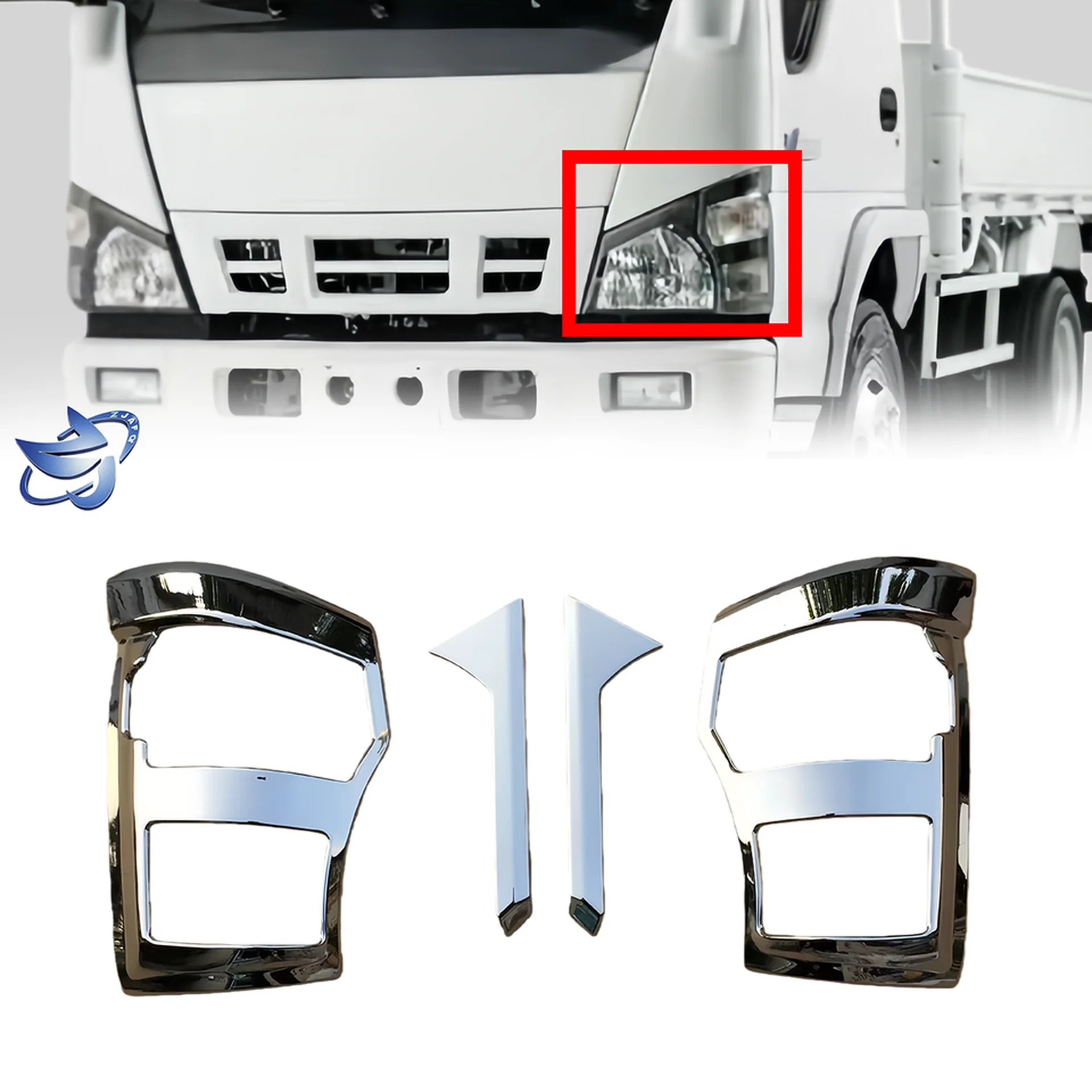 Chrome Plastic Corner Lamp for Isuzu NQR 600P