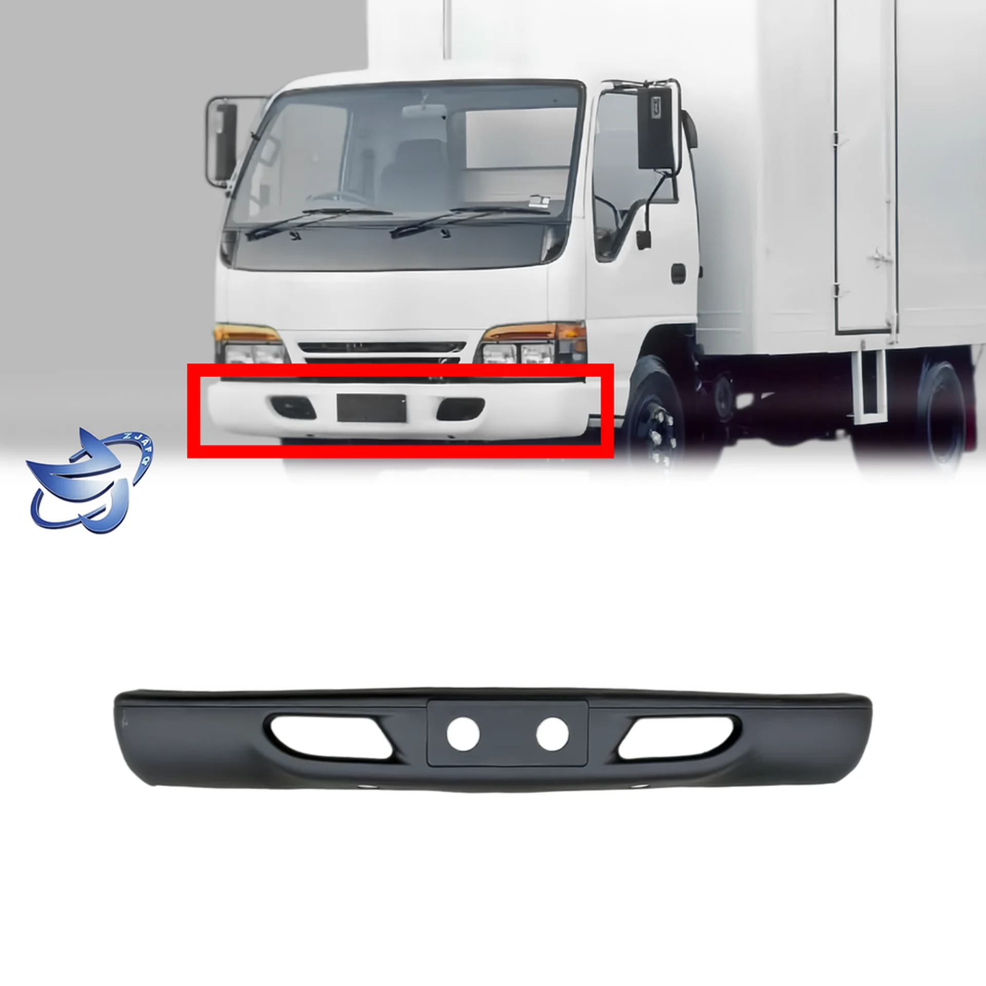 Chrome / Black Plastic Bumper for Isuzu NPR 100P