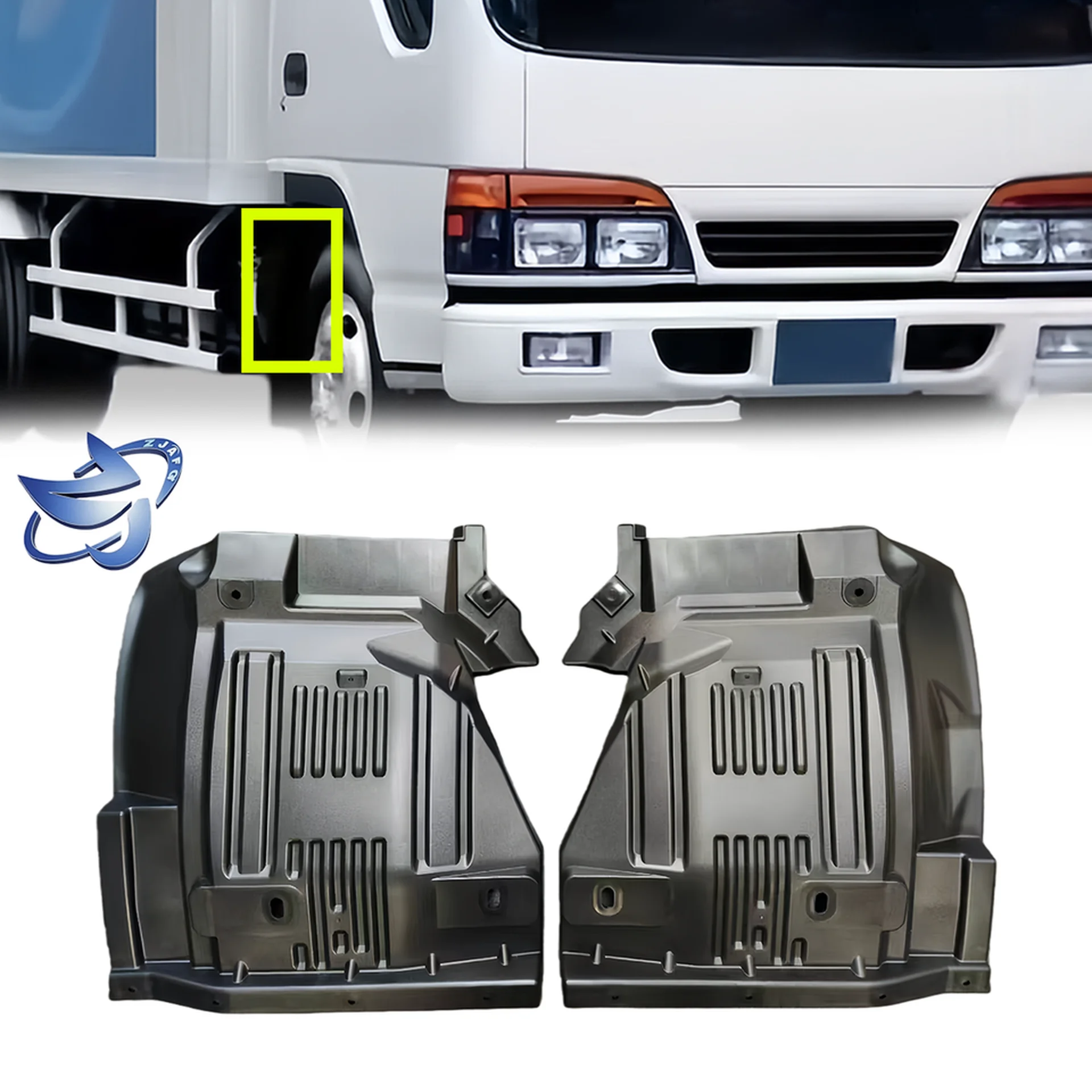Black Plastic Fender / Mud Flap for Isuzu NPR 100P