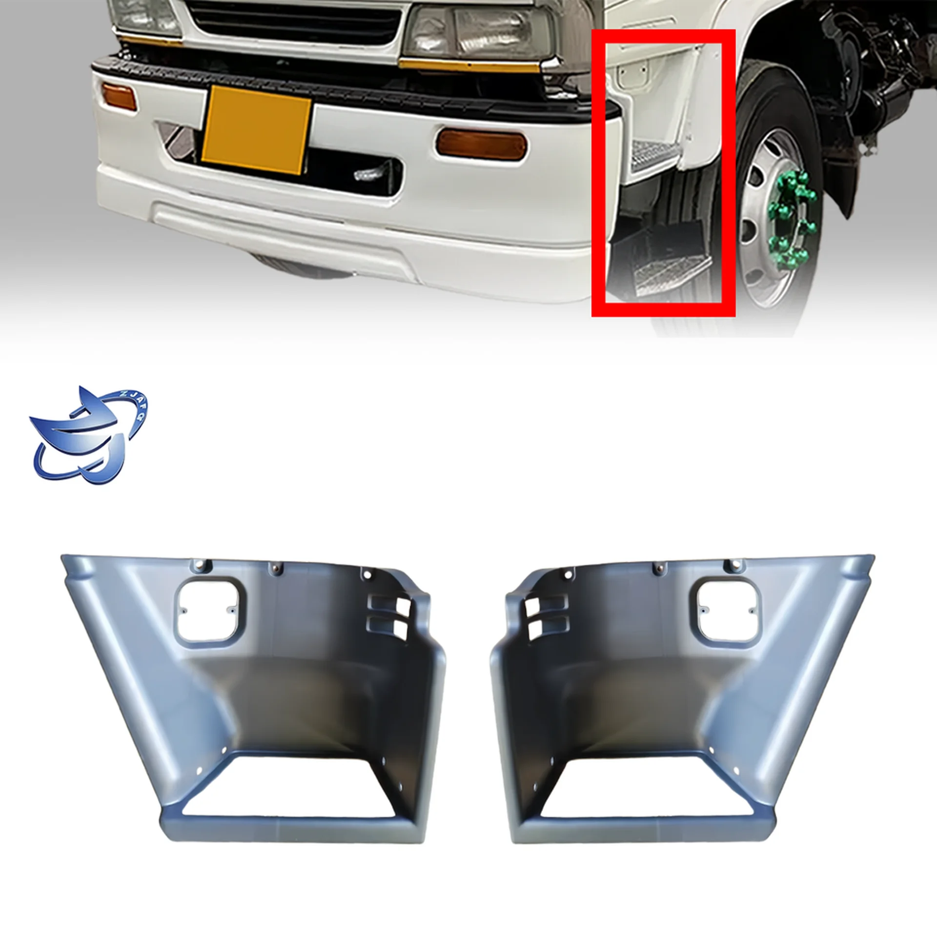 35*32CM Gray Plastic Step Panel for Isuzu Deca 270/320