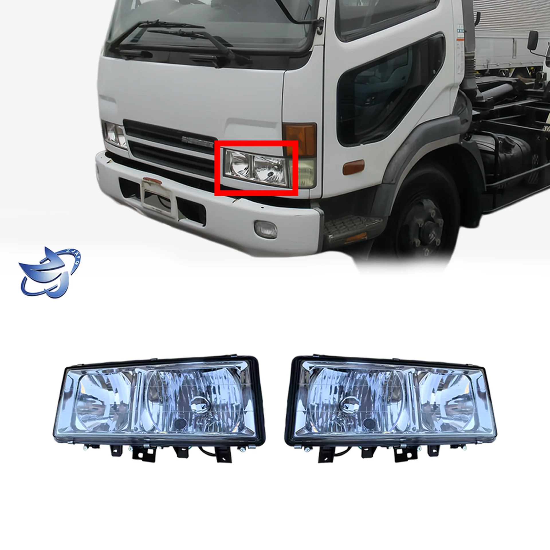 Plastic Head Lamp for Mitsubishi FN628 / FM618