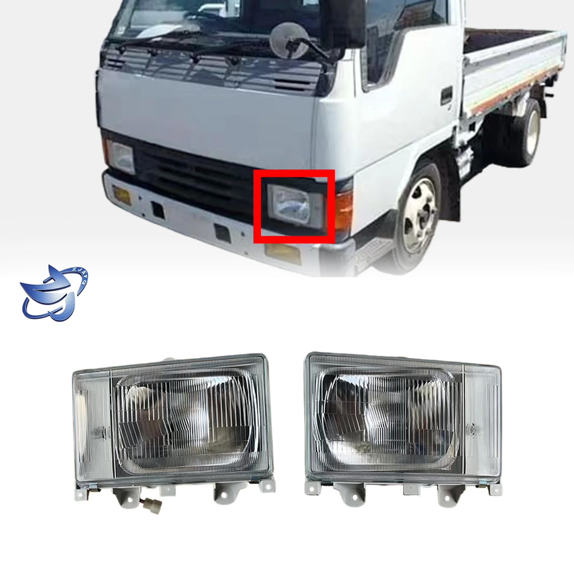12V24V Plastic Head Lamp for Mitsubishi