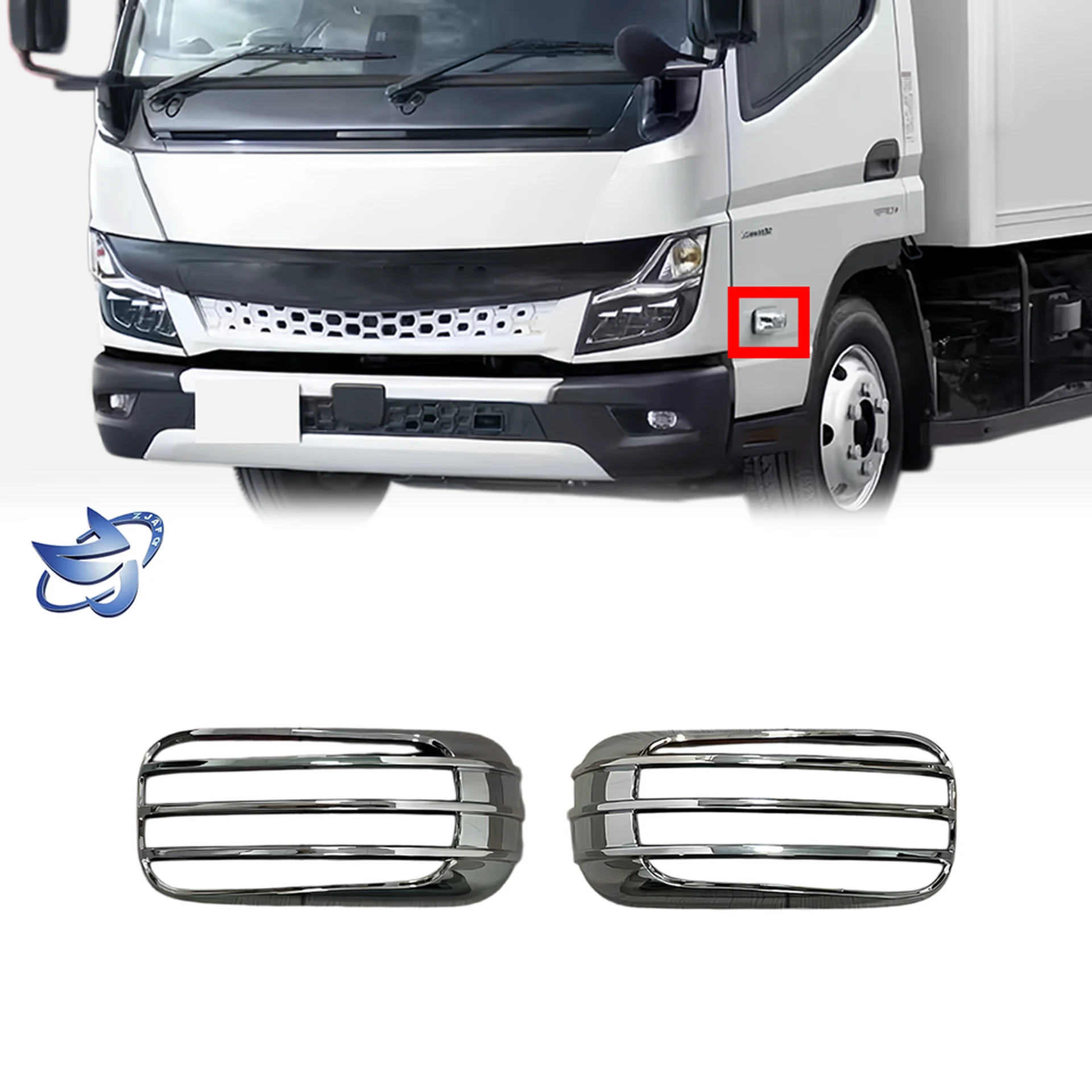 Chrome Plastic Corner Lamp for Mitsubishi Fuso 2020