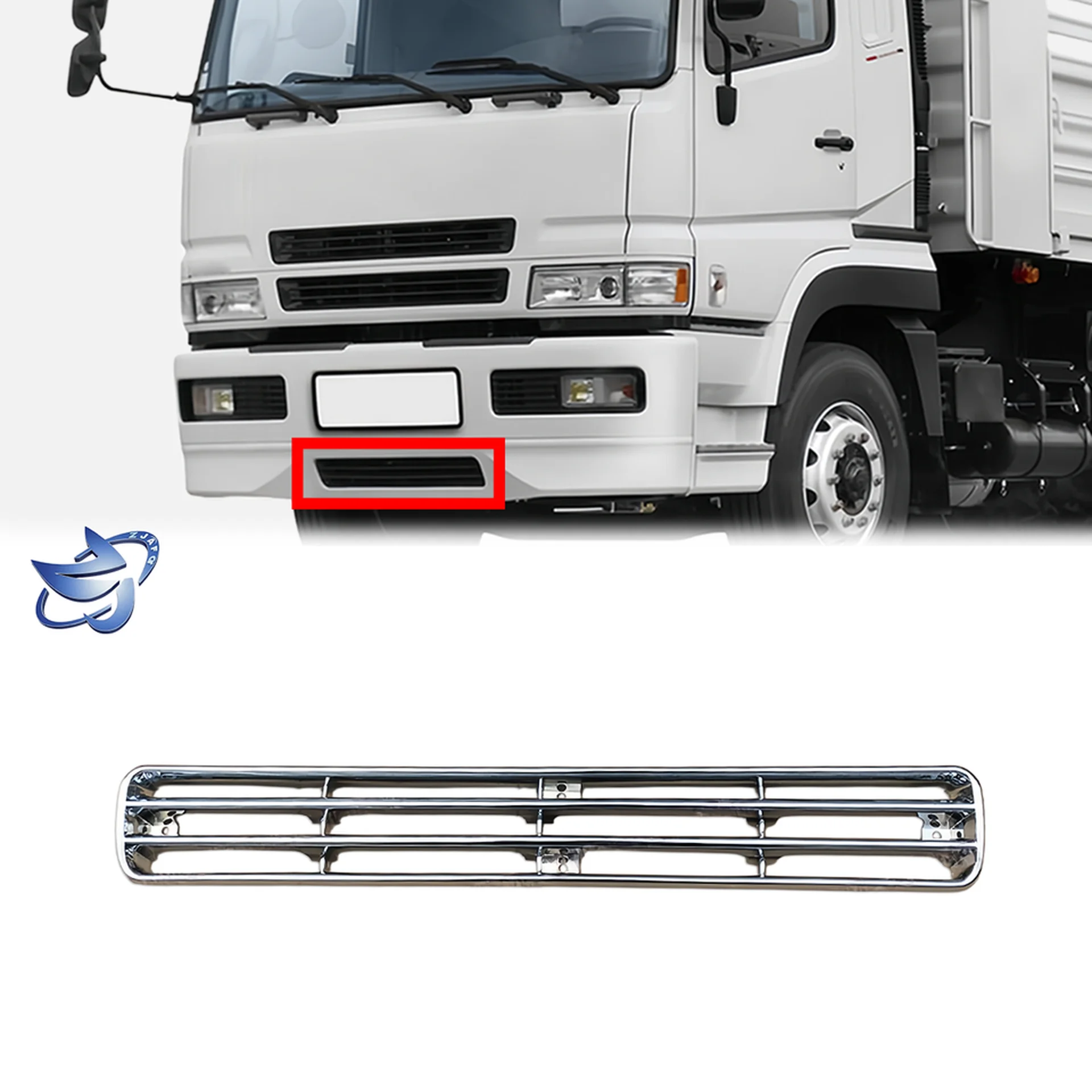 75CM Chrome / Black Plastic Bumper for Mitsubishi Fuso F380
