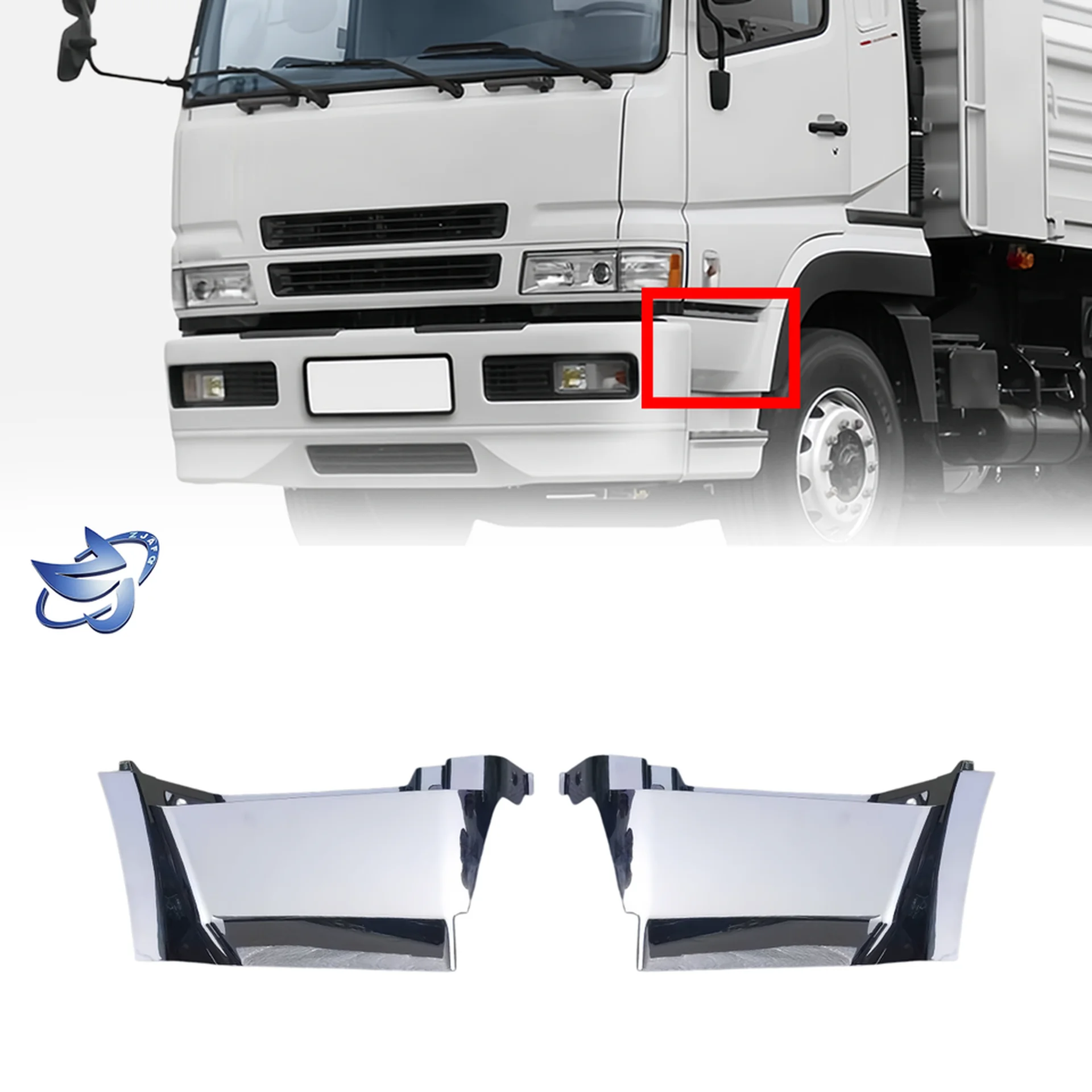 Chrome Plastic Step Panel for Mitsubishi Fuso F380