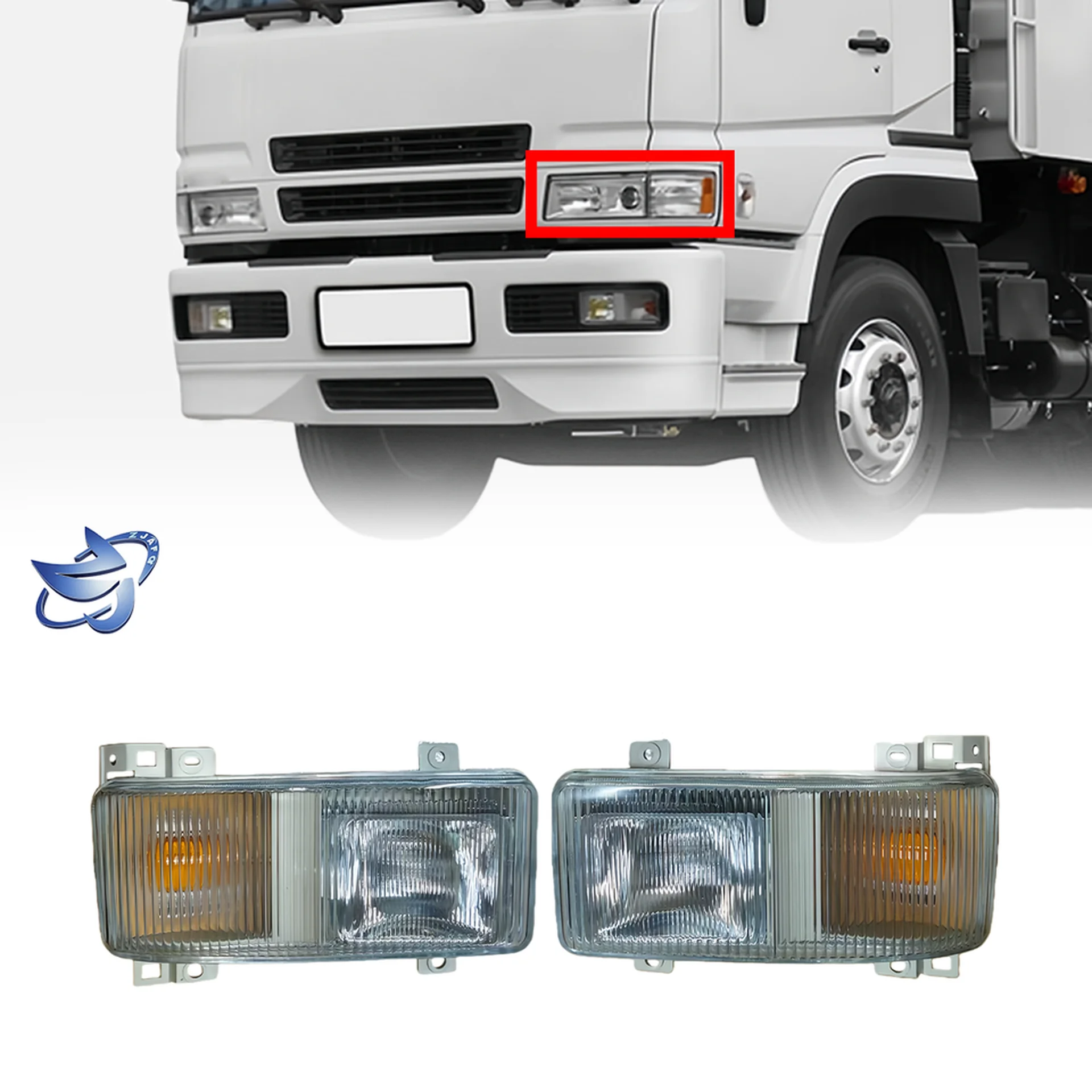 12/24V 28*15CM Plastic Fog Lamp for Mitsubishi Fuso F380