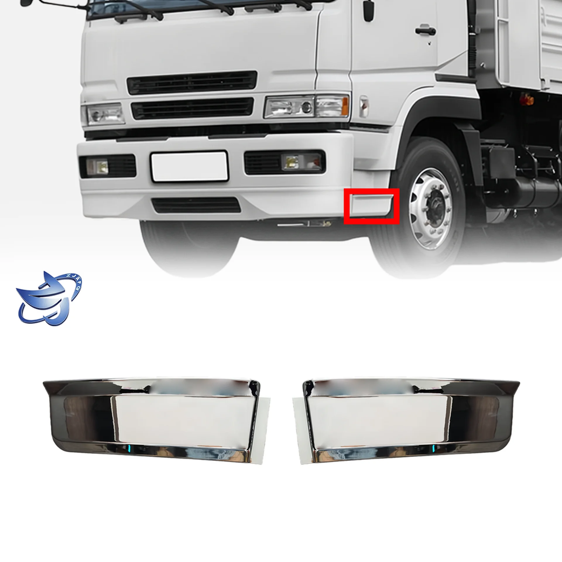 42*16CM Chrome Plastic Step Panel for Mitsubishi Fuso F380