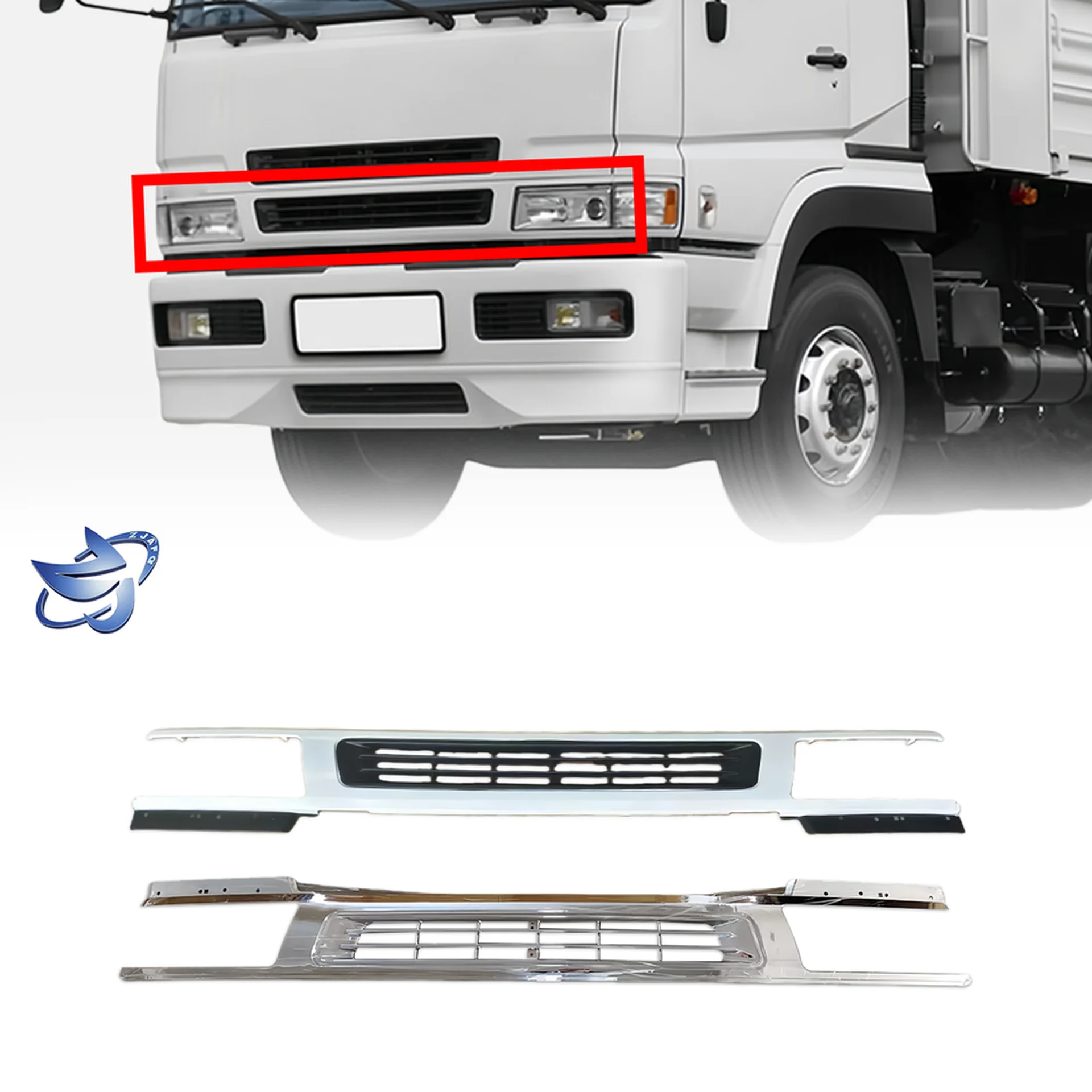 210CM Chrome / Black Plastic Grille for Mitsubishi Fuso F380
