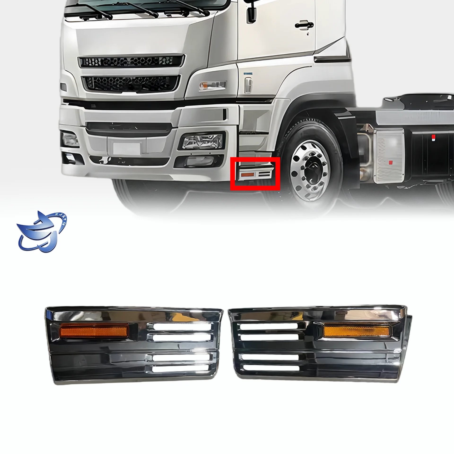 46.5*19CM Chrome Plastic Step Panel for Mitsubishi Fuso F420